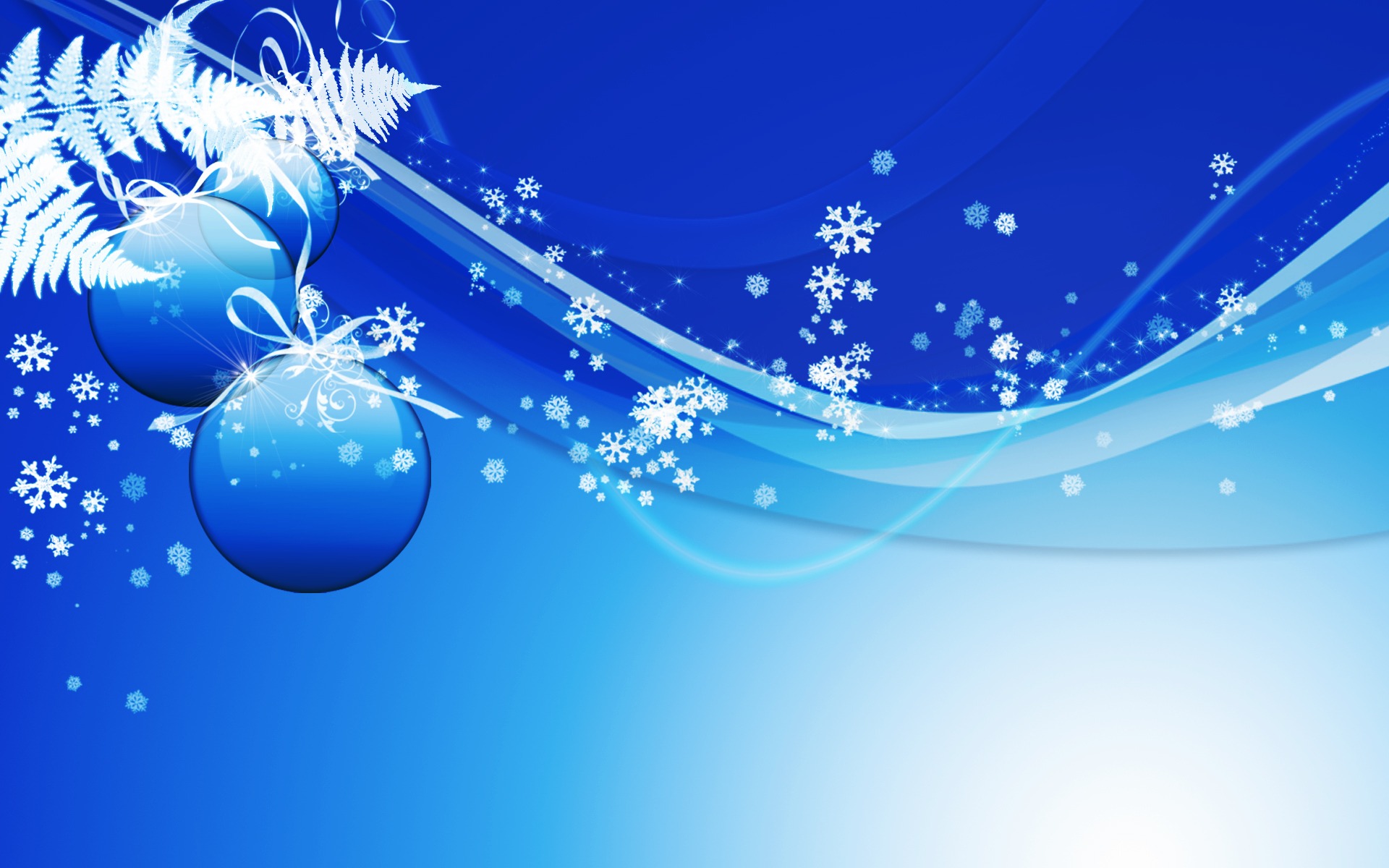 Blue Christmas HD wallpaper