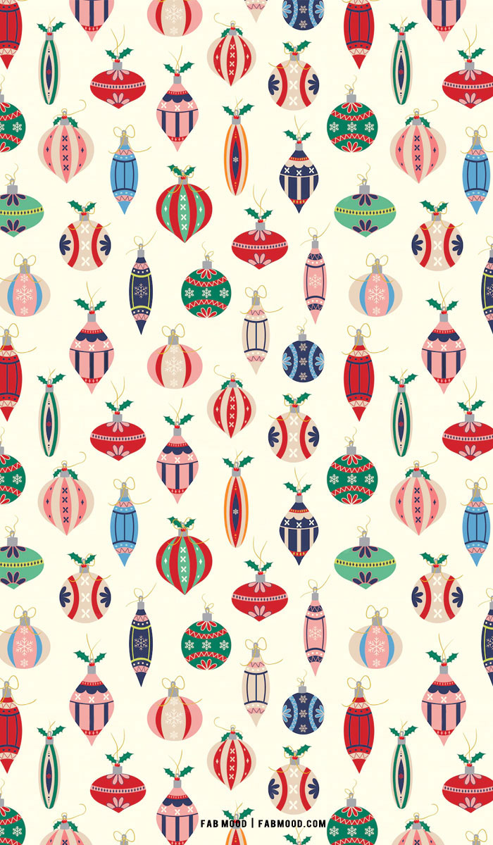 Christmas Aesthetic Wallpaper, Pretty Baubles