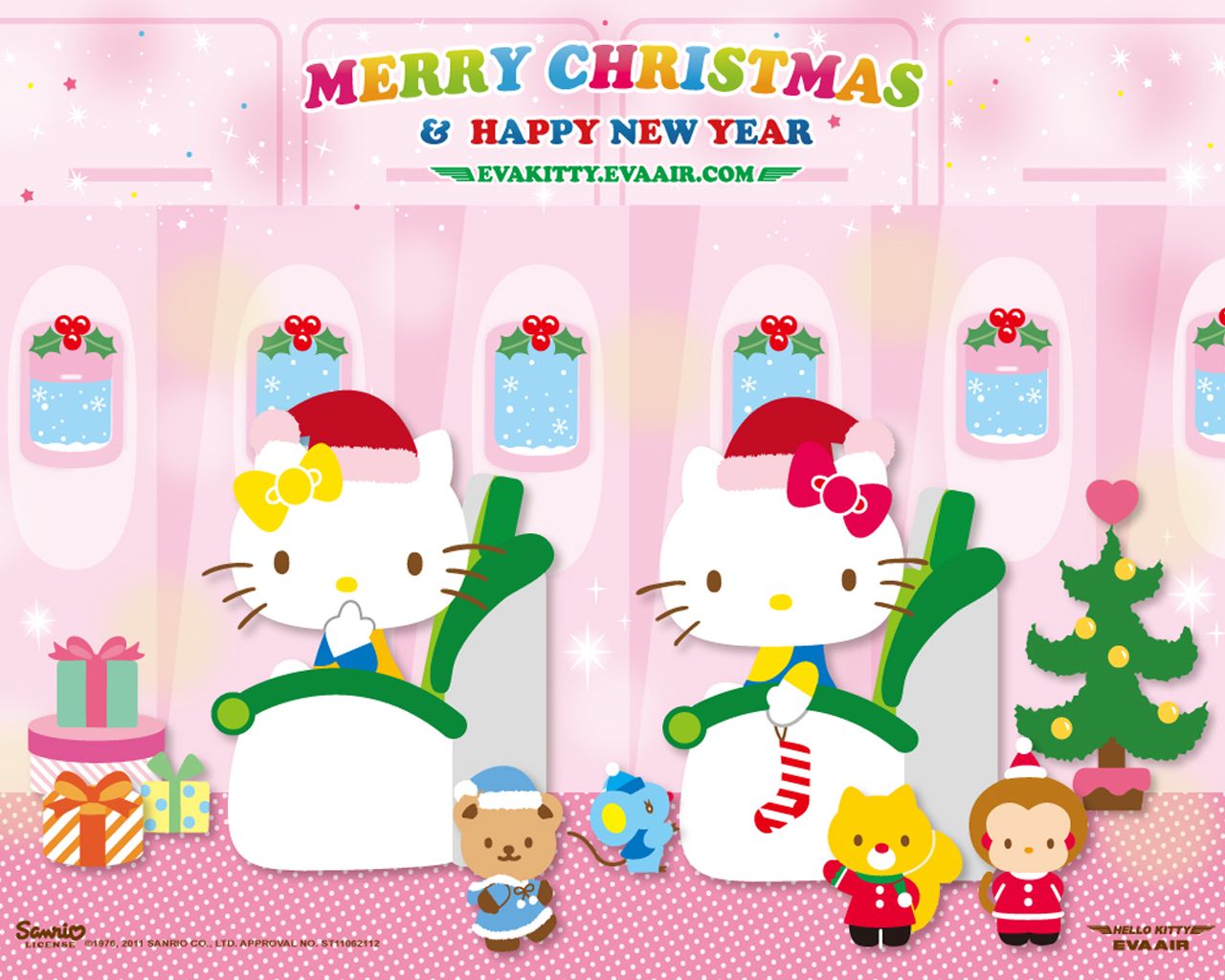 Hello Kitty Christmas Wallpaper Free Hello Kitty Christmas Background