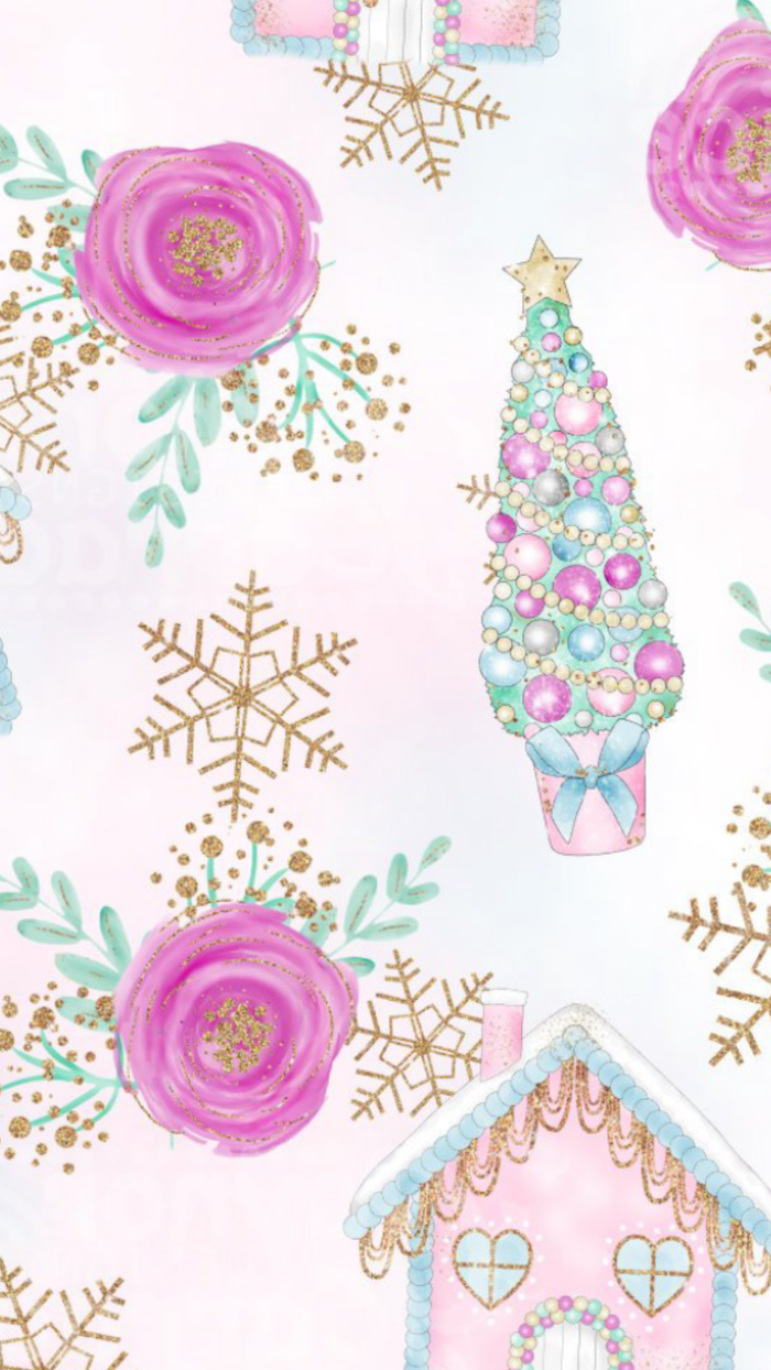 Blue And Pink Christmas Wallpapers - Wallpaper Cave