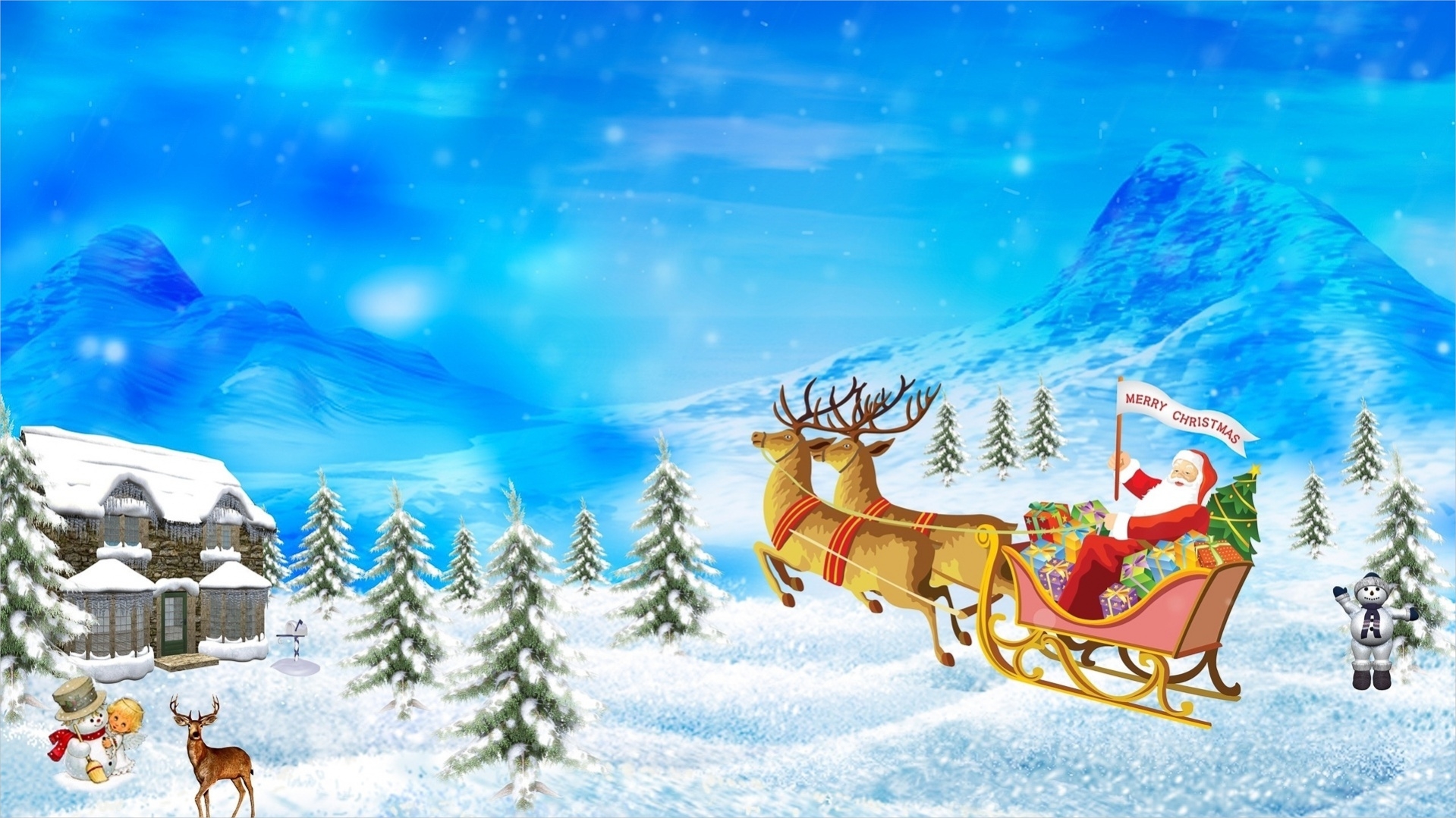 FREE Christmas Background in PSD