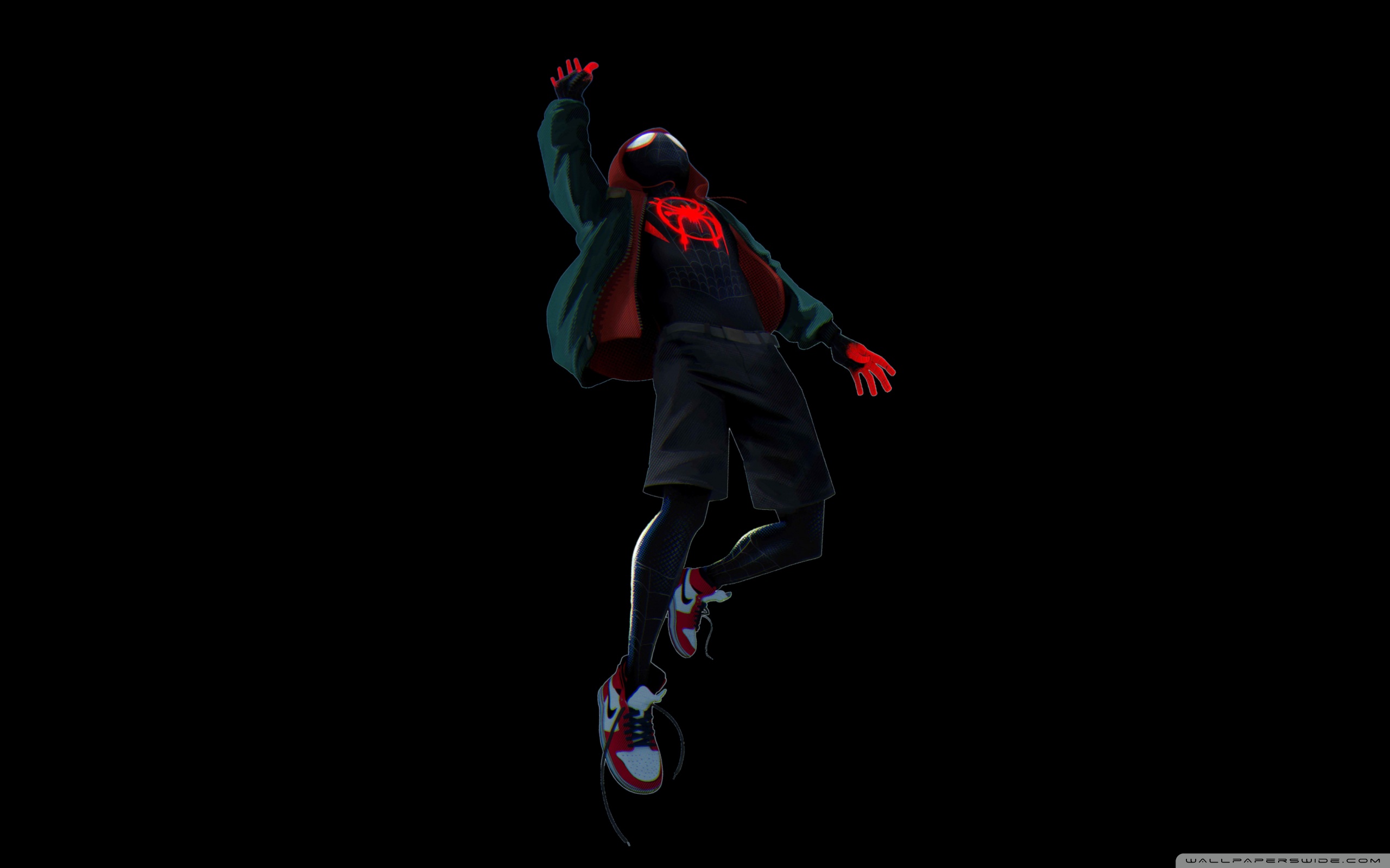 Spider Man Into The Spider Verse Black Ultra HD Desktop Background Wallpaper For 4K UHD TV, Widescreen & UltraWide Desktop & Laptop, Tablet