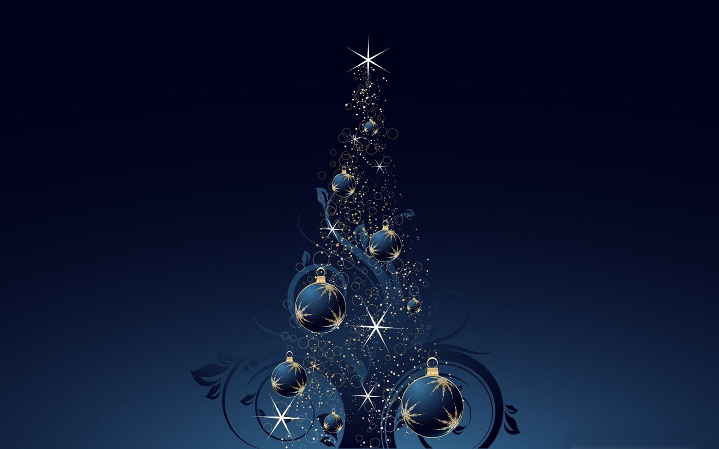 Blue christmas tree MacBook Air Wallpaper Download