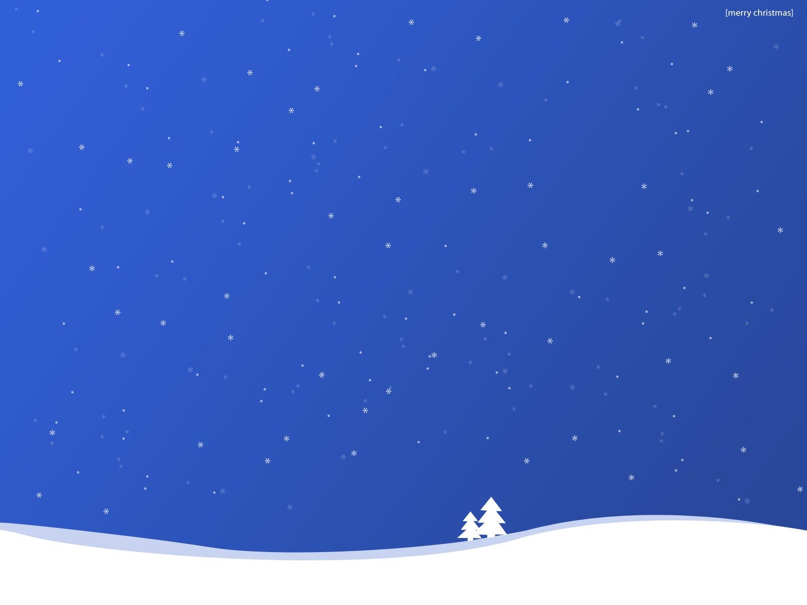 Blue Christmas desktop PC and Mac wallpaper