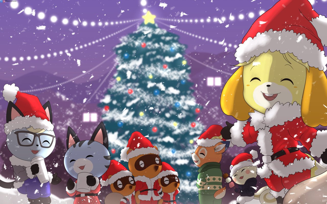 Animal Crossing Christmas Wallpapers Wallpaper Cave