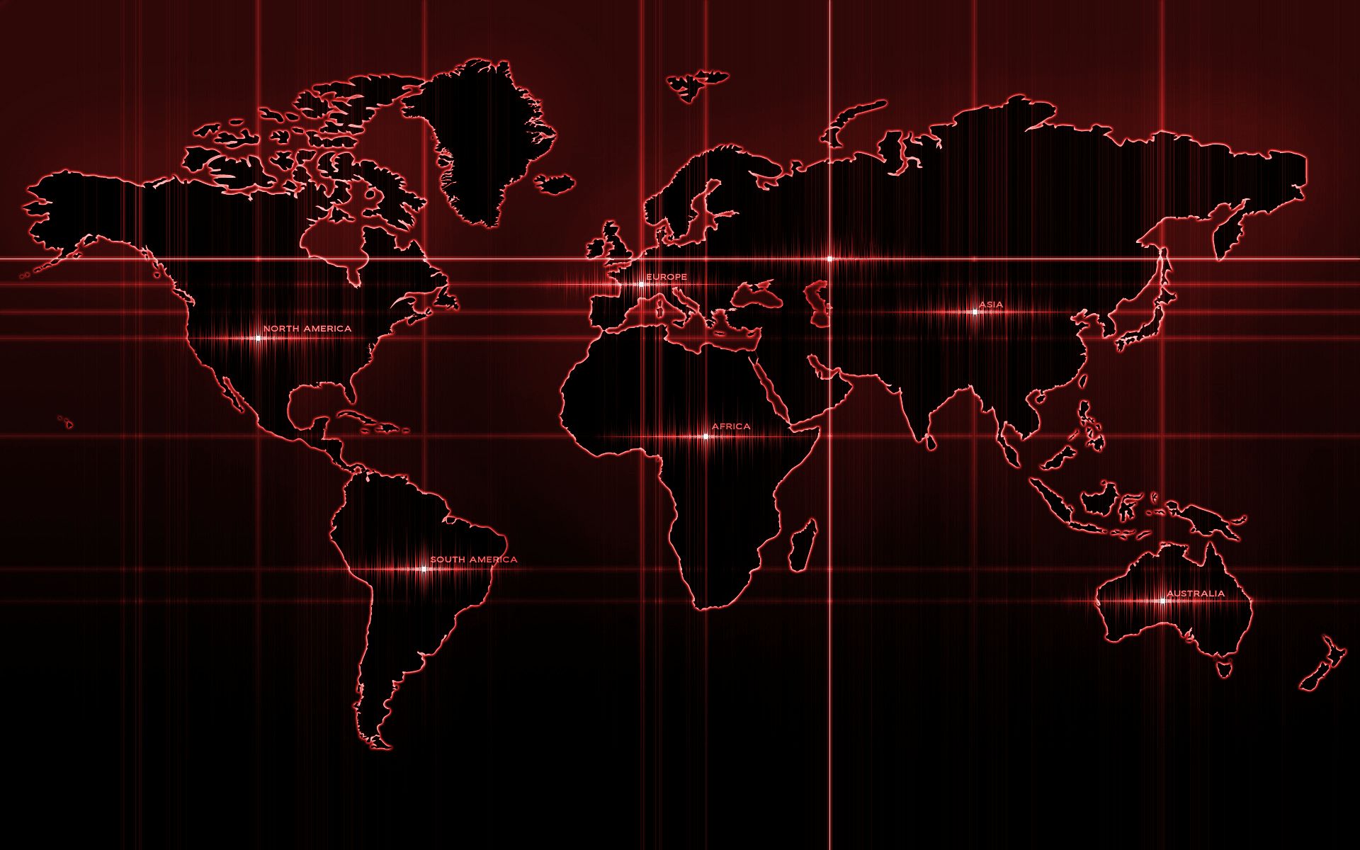 Red World Map Wallpaper