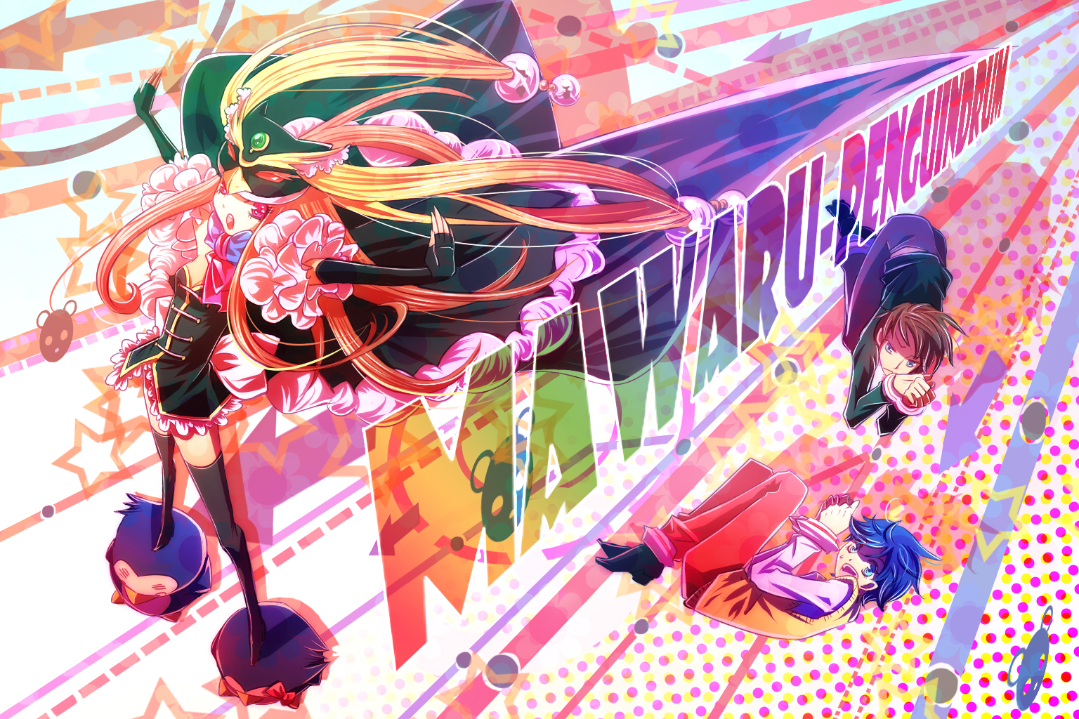 Anime Mawaru Penguindrum Wallpaper:1536x1024