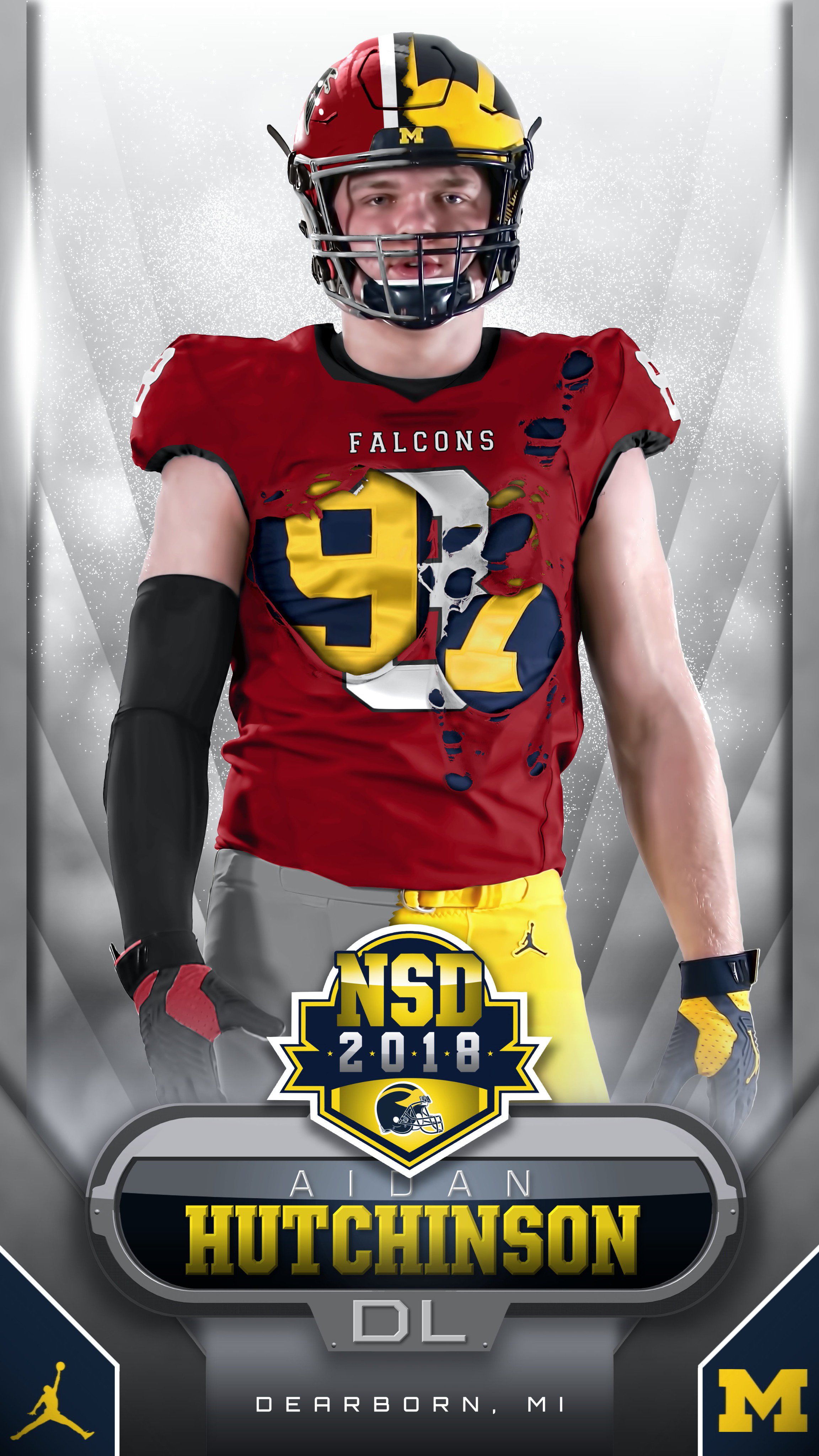 Michigan Football signed with Michigan let's welcome Aidan Hutchinson (again) to Michigan!! #GoBlue #BlueBloods18