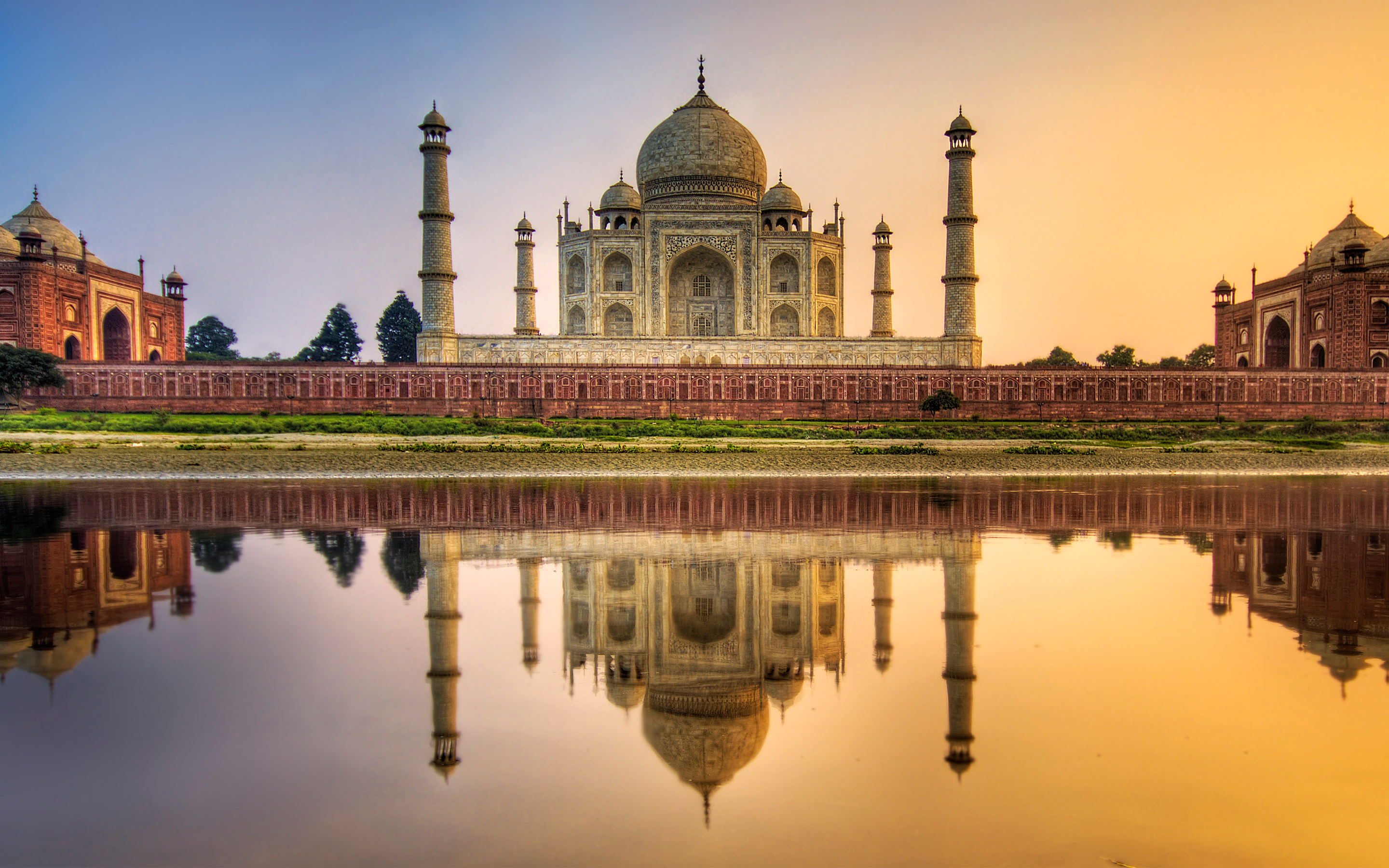 Wallpaper 4k Taj Mahal India HDR Wallpaper