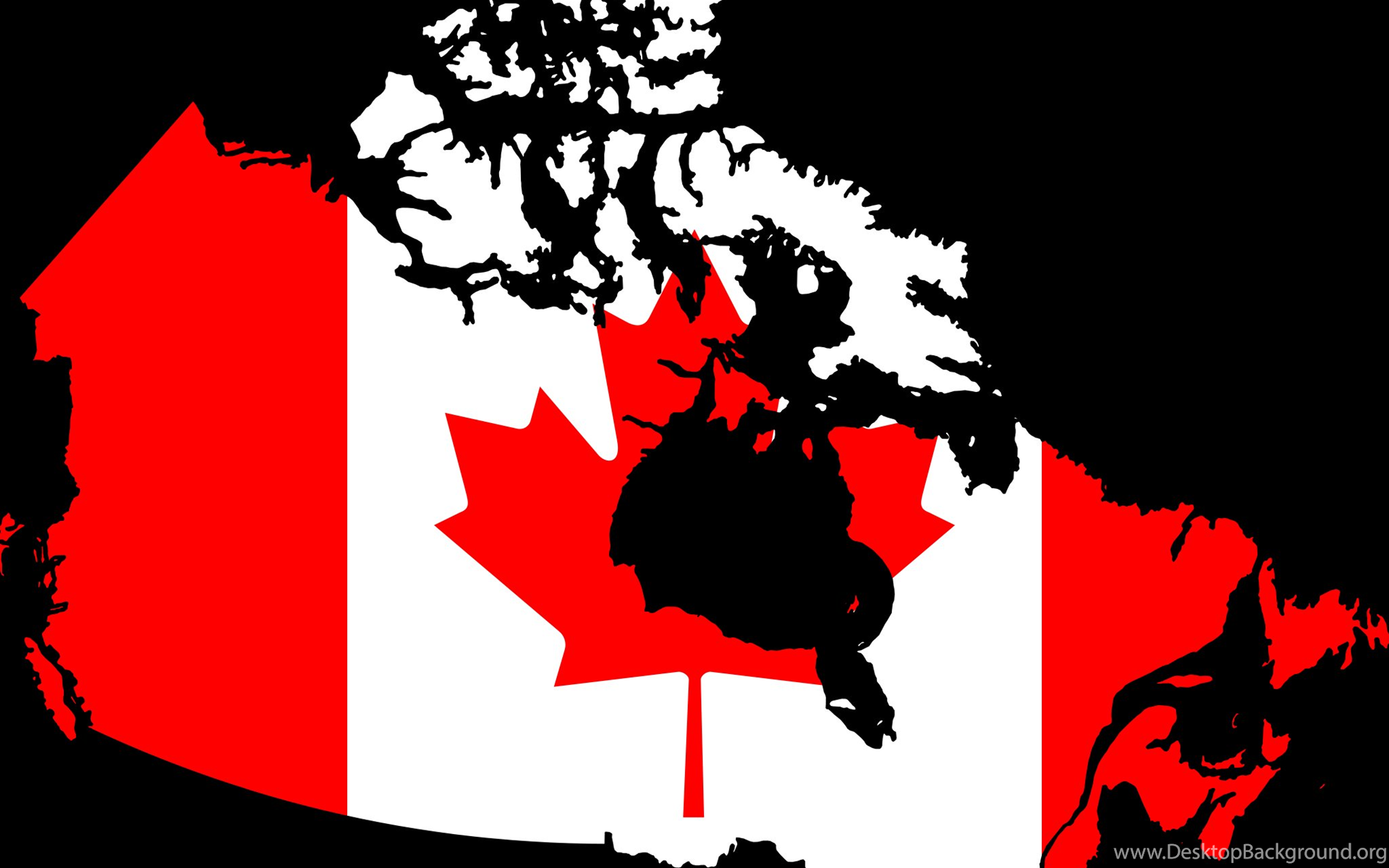 Canada Map Wallpaper