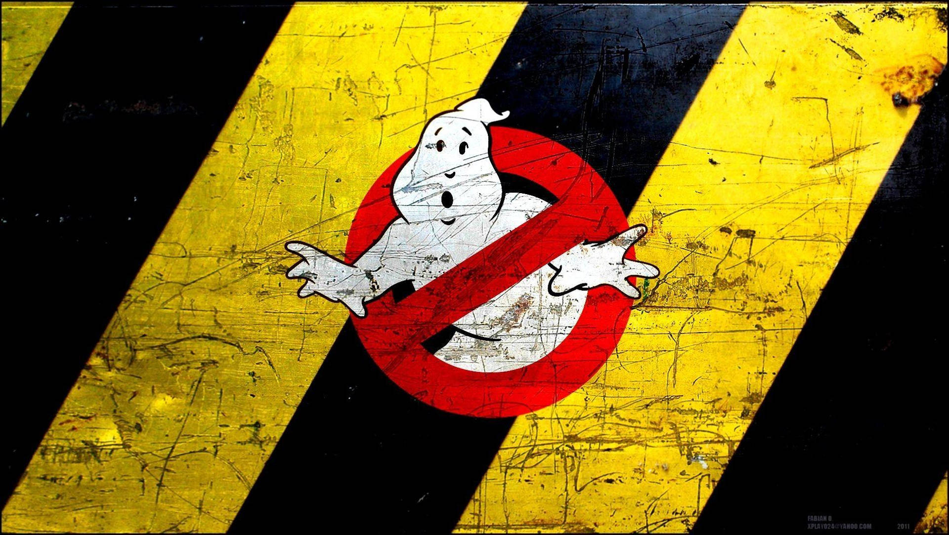 Download Ghostbusters Caution Wallpaper
