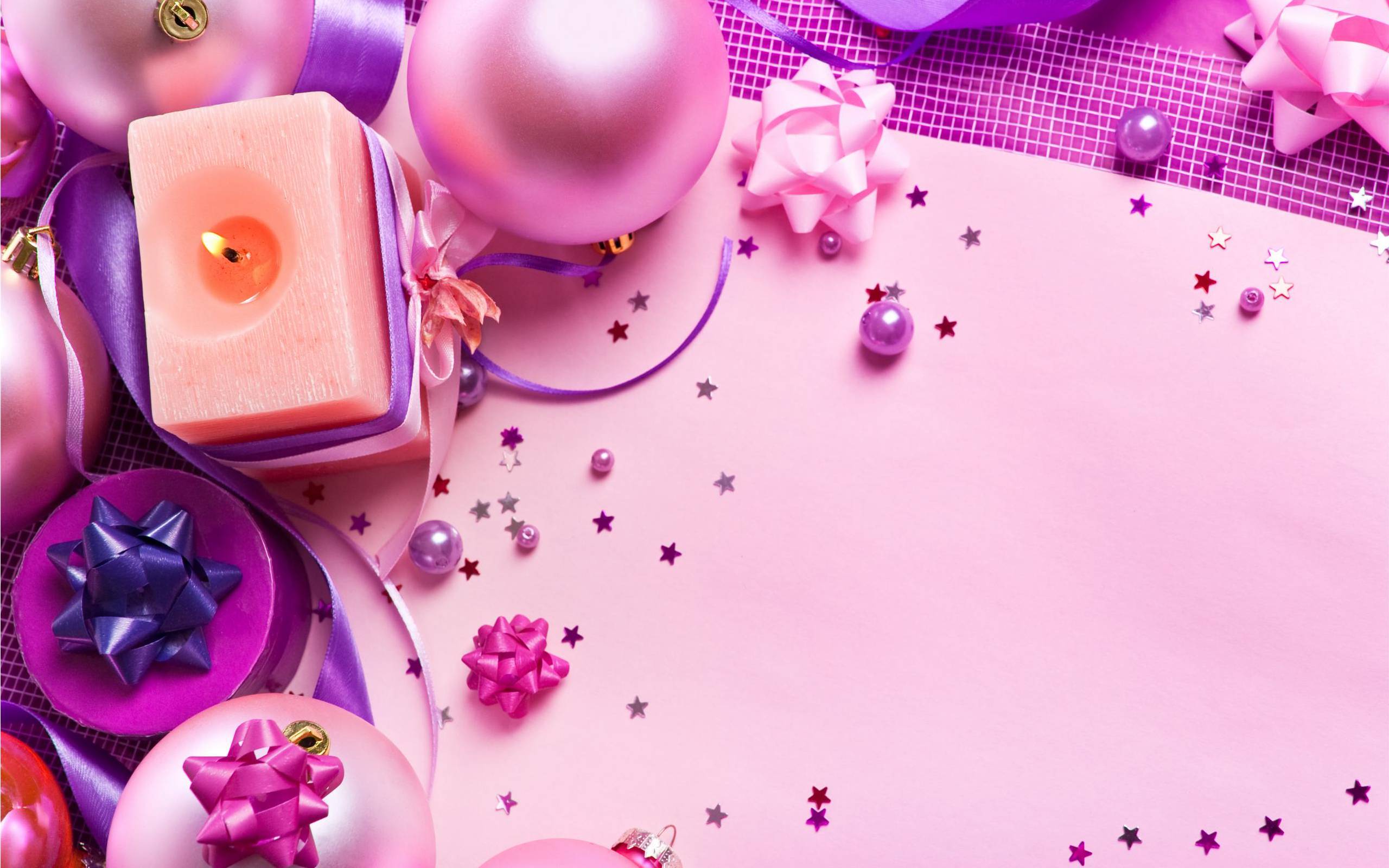 Pink Christmas Wallpaper HD Free download