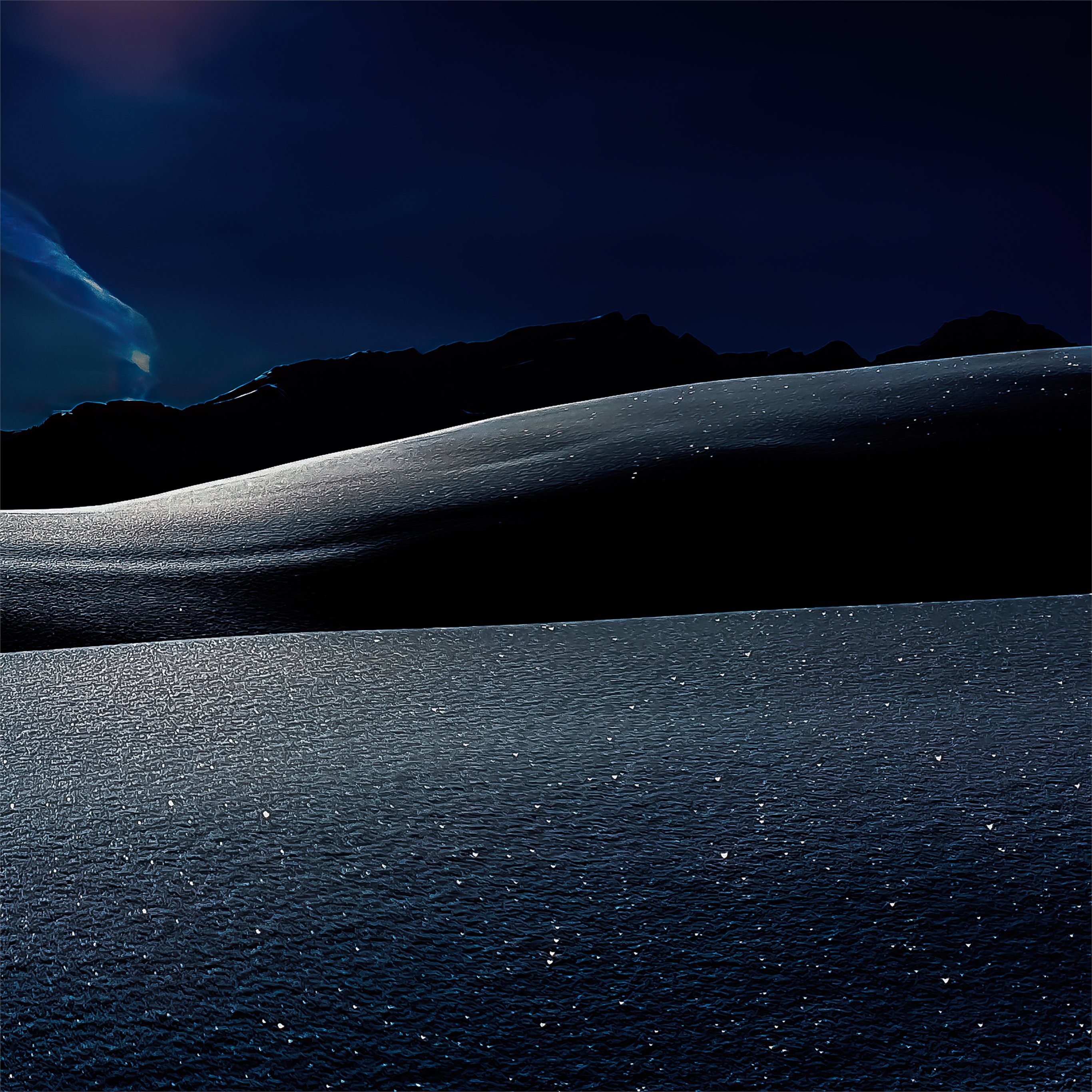 winter view night snow switzerland 4k iPad Air Wallpaper Free Download