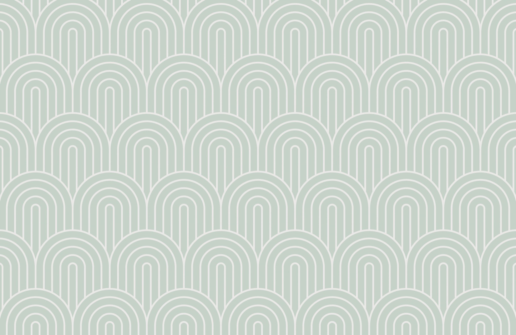 Green Geometric Infinite Loop Striped Pattern Wallpaper