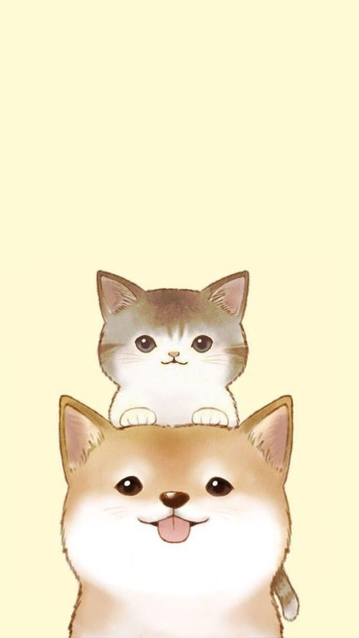 Cute cat wallpaper. Kedi, Çizim, Soyut resim