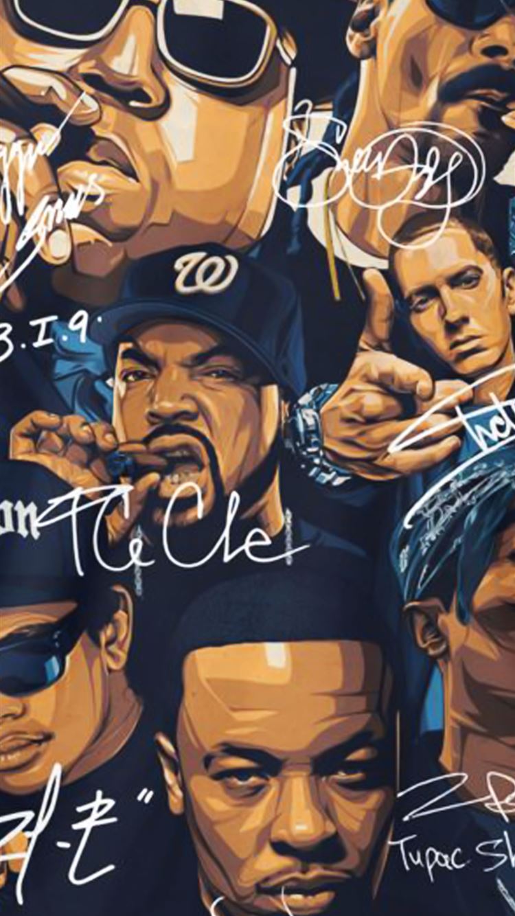 Great Rap Legends Notorious BIG Snoop Dogg Ice Cub. iPhone Wallpaper Free Download