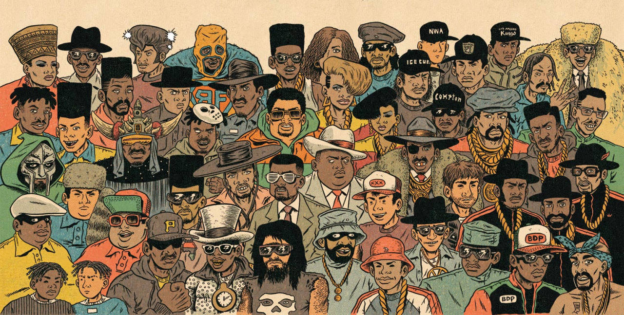 Download Hip Hop Legends Cartoon Wallpaper