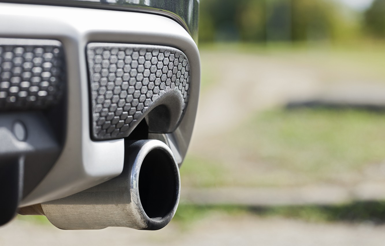 Wallpaper car, chrome, exhaust image for desktop, section макро