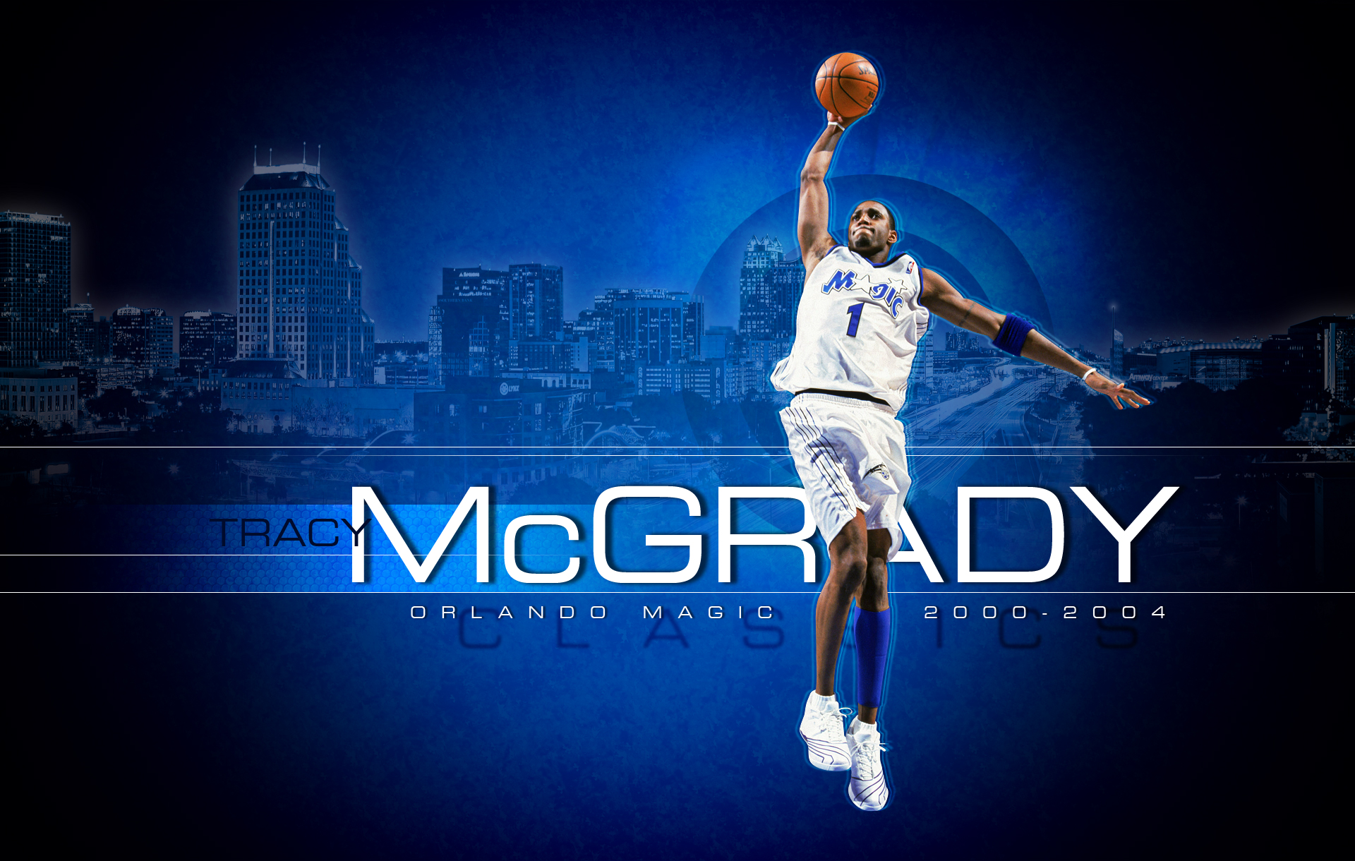 Penny Hardaway and T-Mac Magic Widescreen Wallpaper