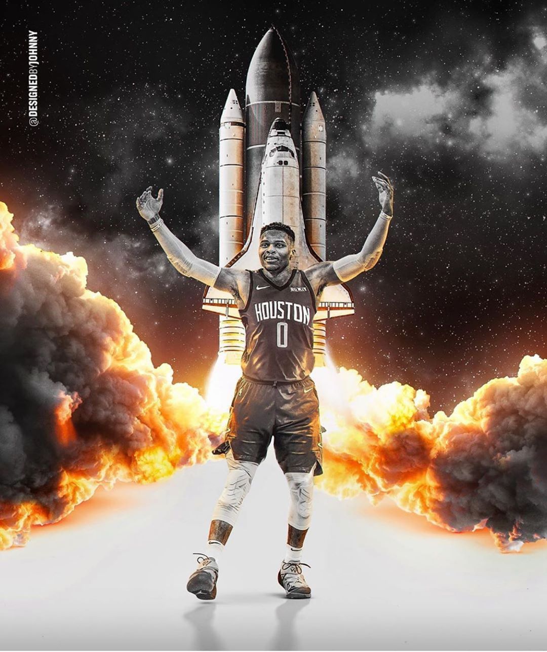 Image may contain: fire and text. Houston rockets, Nba basketball art, Nba art