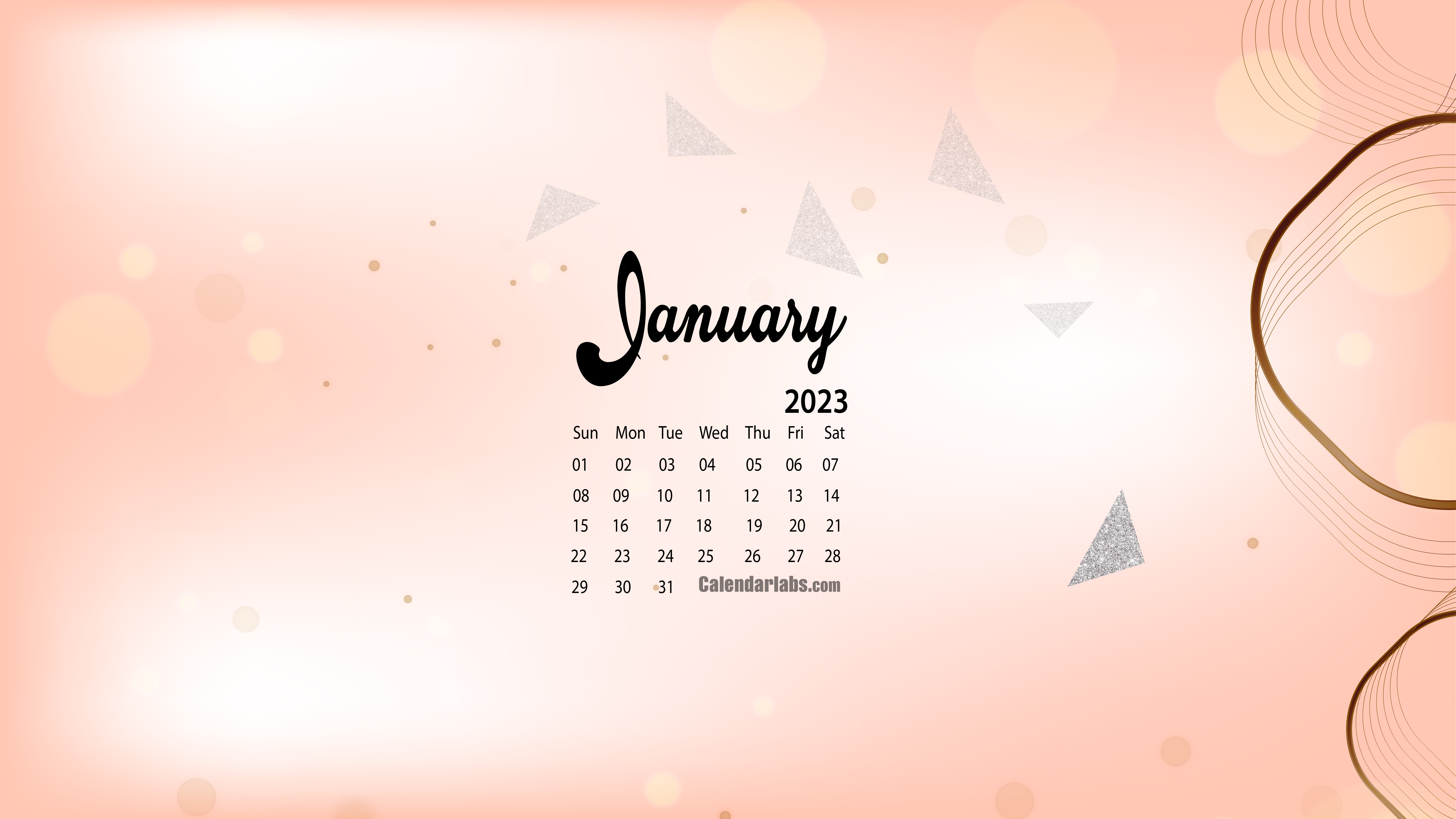 2023 Desktop Calendar Wallpaper Printable Calendar 2023