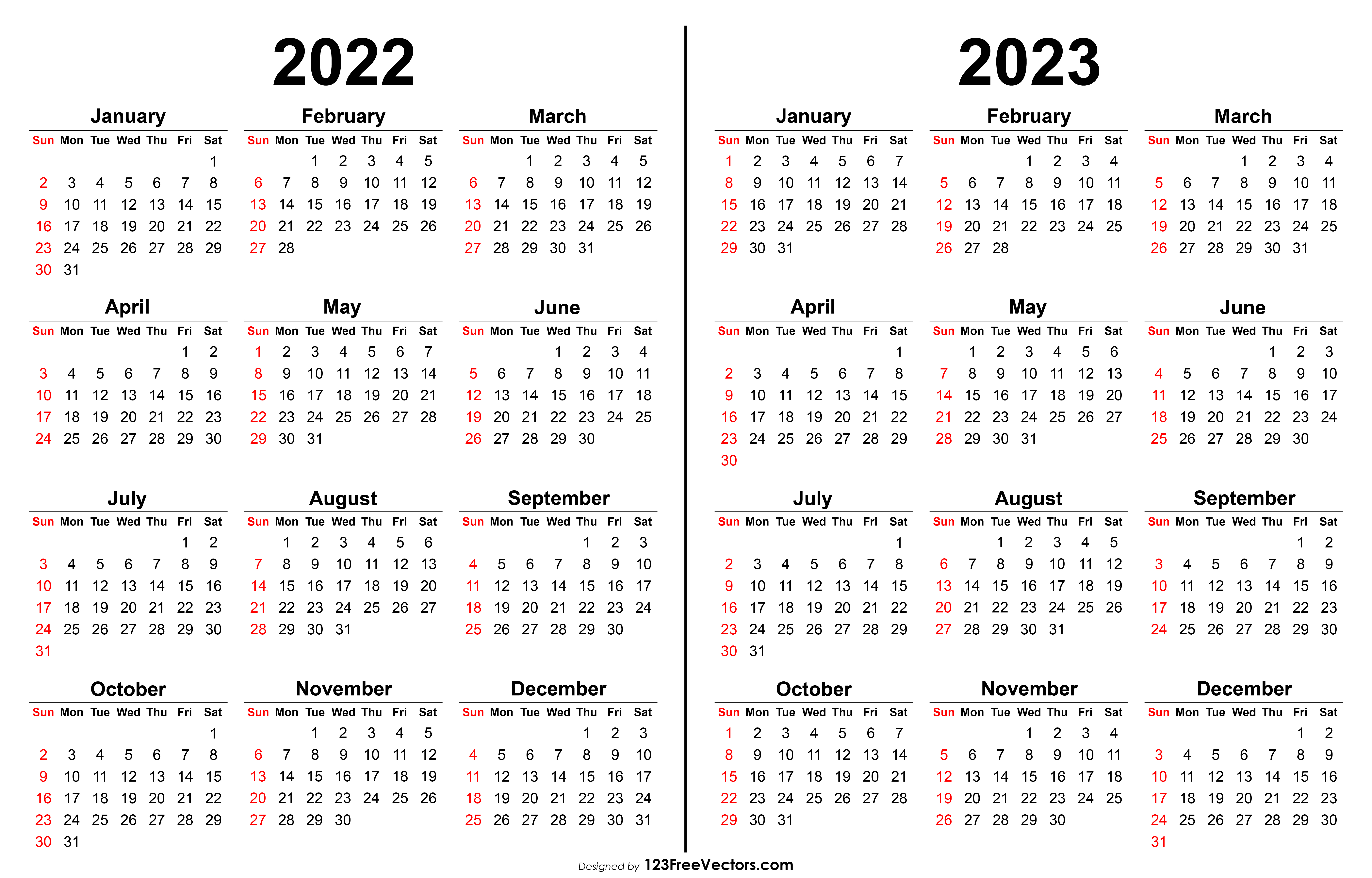 Free 2022 2023 Calendar