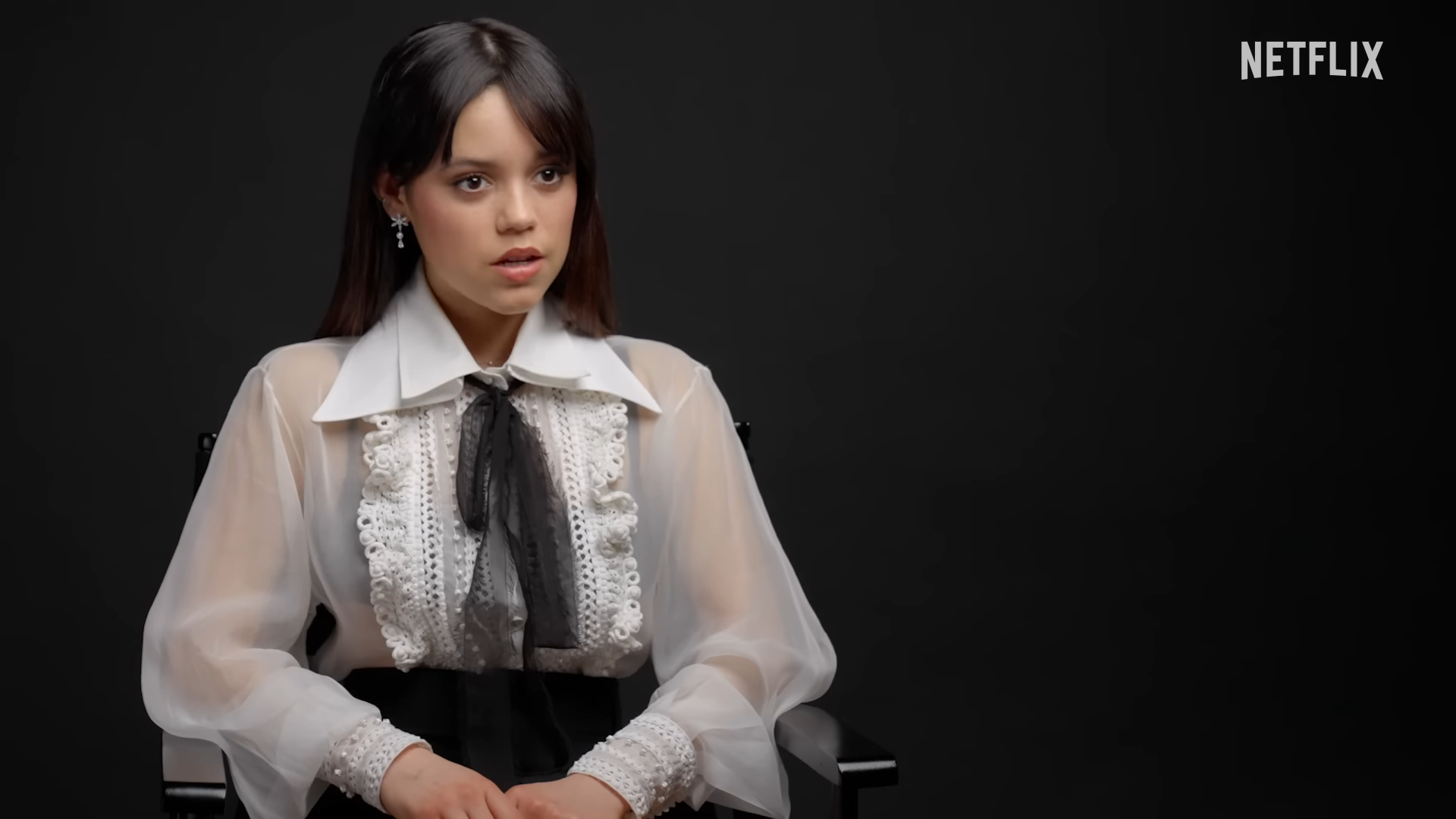 Backstage with Jenna Ortega and Gwendoline Christie as Wednesday Addams  returns to screens  Ents  Arts News  Sky News