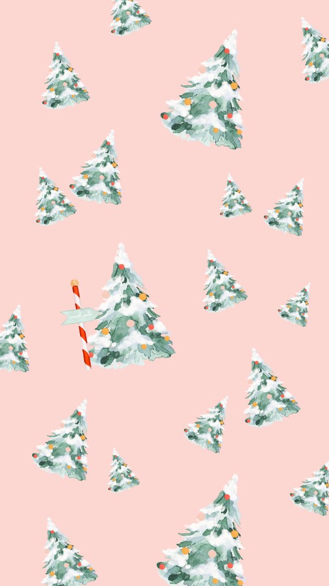 Digital Neutral Minimalist Christmas Holiday Winter Phone Wallpaper Background Screensaver Drawing & Illustration Silver Trend.com