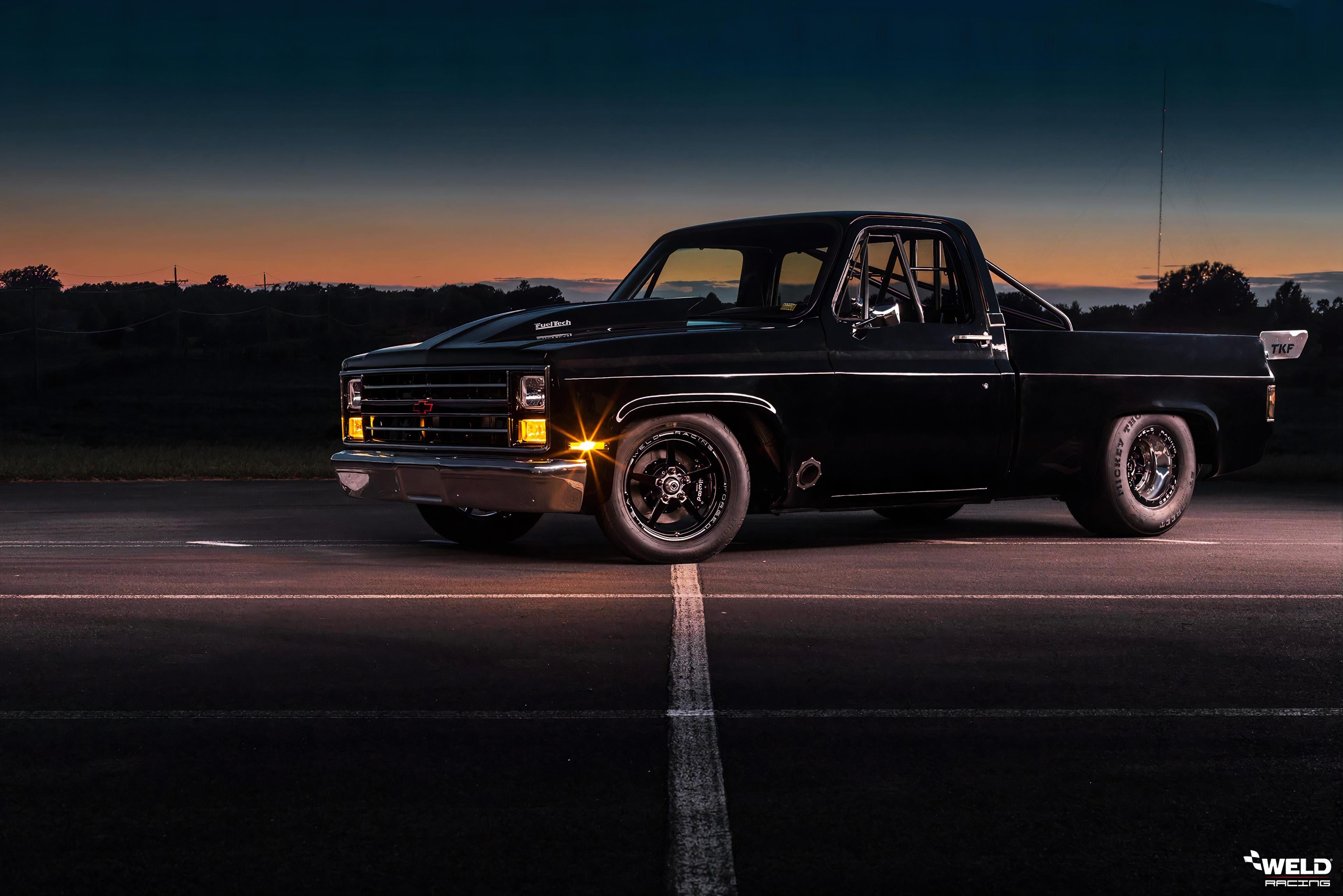 Best Chevy square body drag truck wallpaper