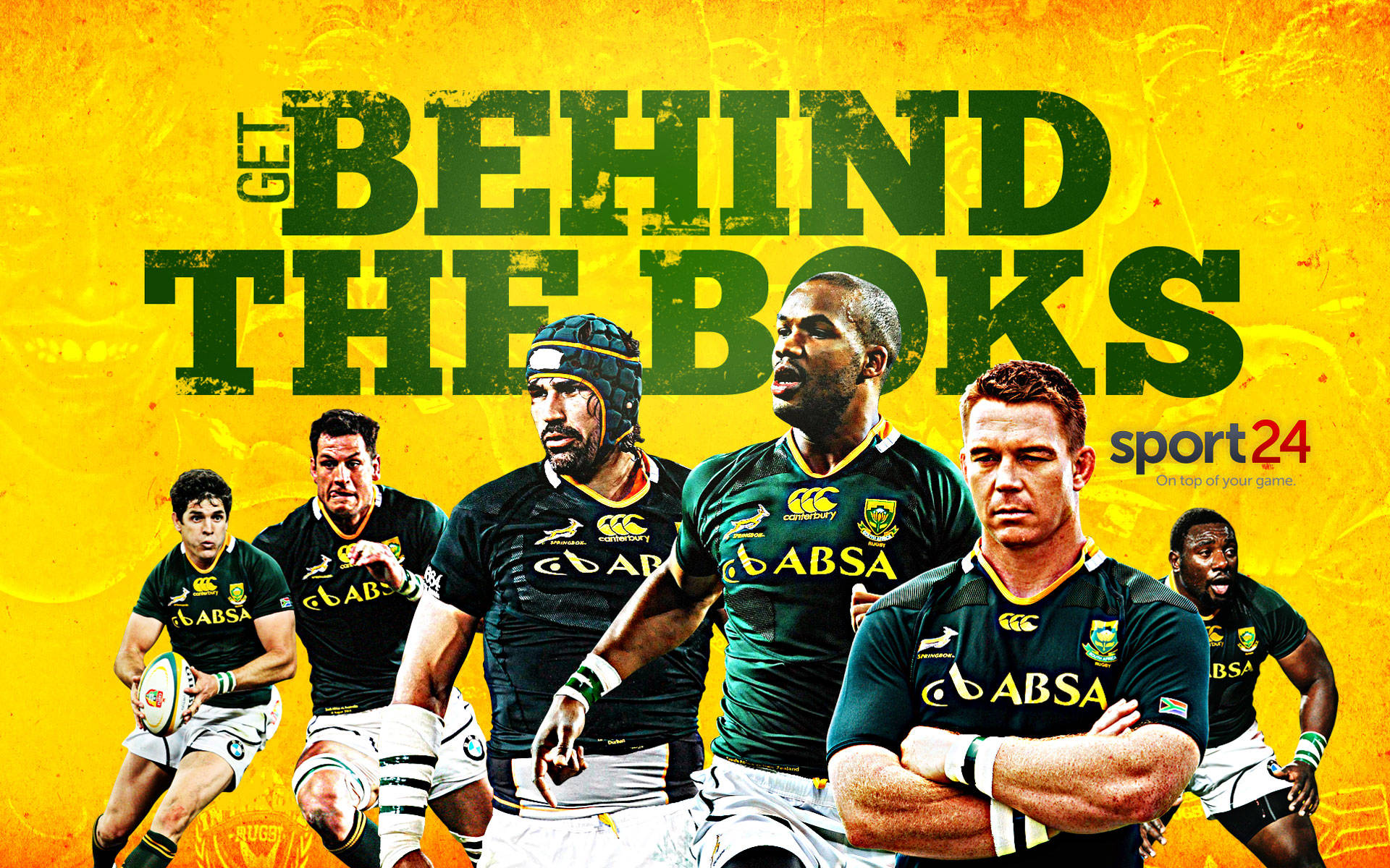 Download Get Behind The Boks Rugby Wallpaper