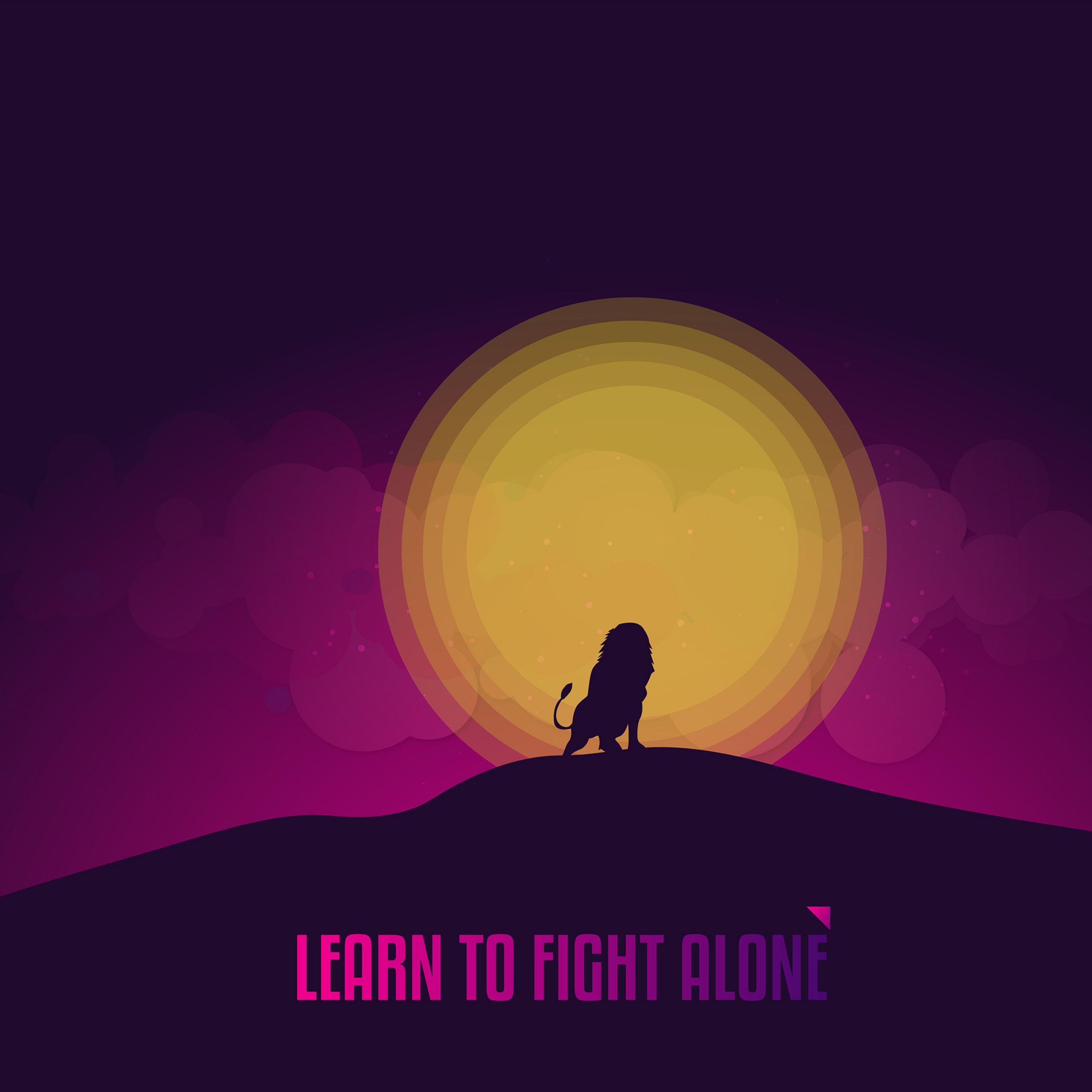 Learn to Fight Alone Wallpaper 4K, Popular quotes, Quotes