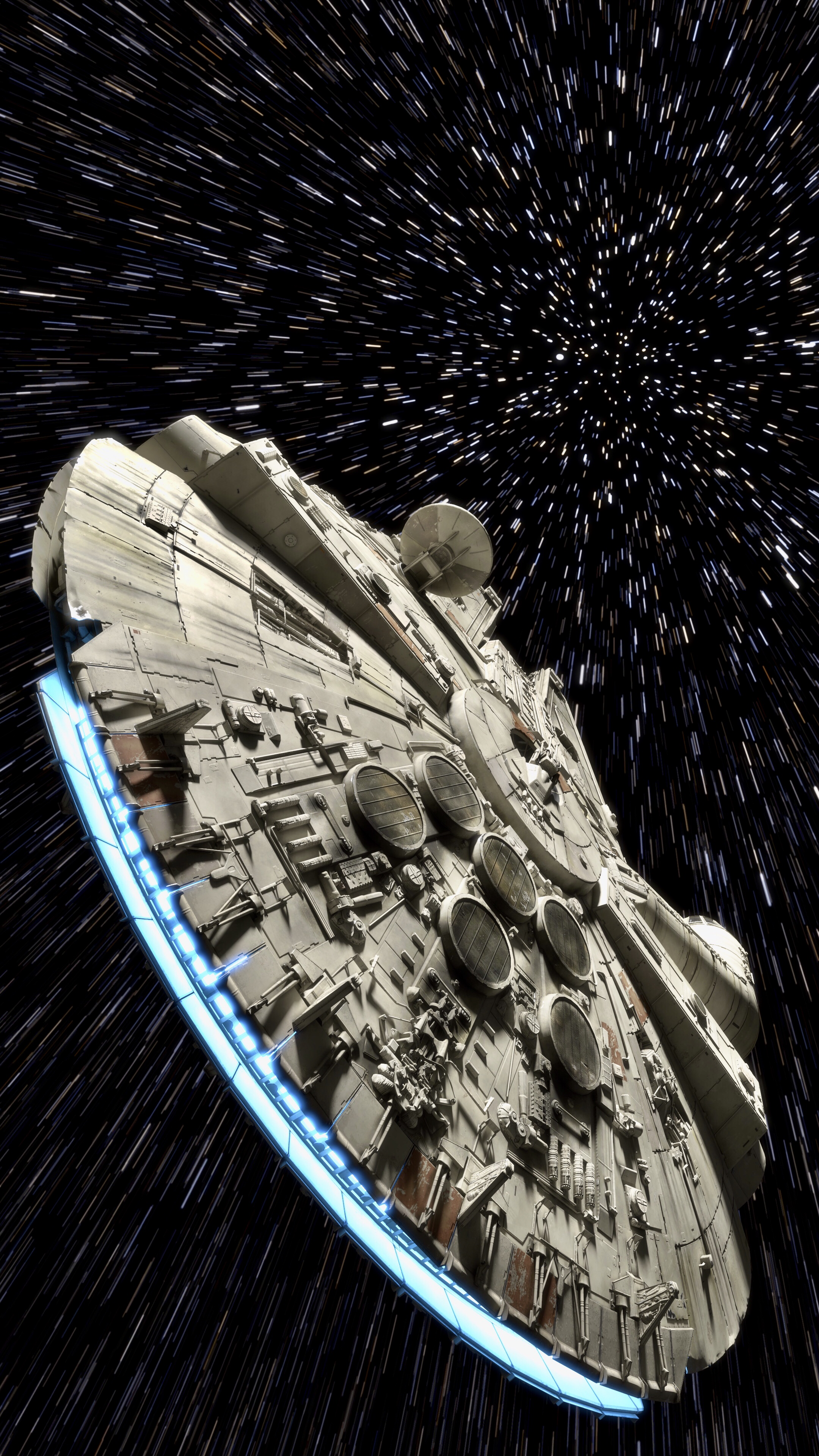 Millennium Falcon 4K Mobile Wallpaper. (Not mine but thought you guys would like it)