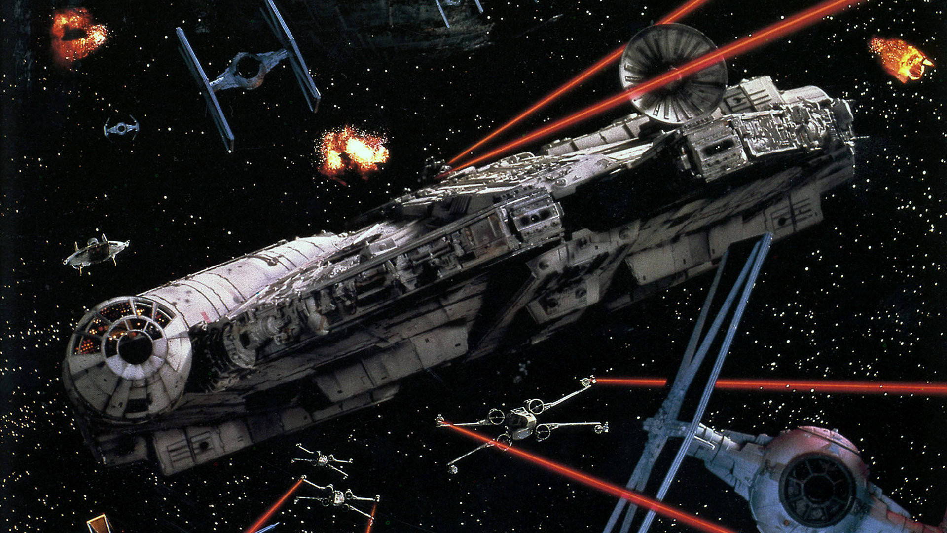 Download Epic Star Wars Film Millennium Falcon Wallpaper