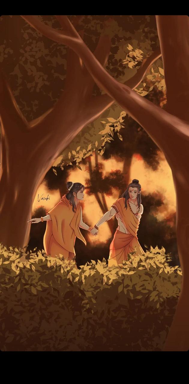 Ram Sita Cartoon Wallpapers - Wallpaper Cave