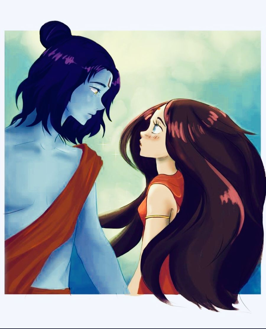 Ram Sita <3. God illustrations, Animated image, Krishna avatar