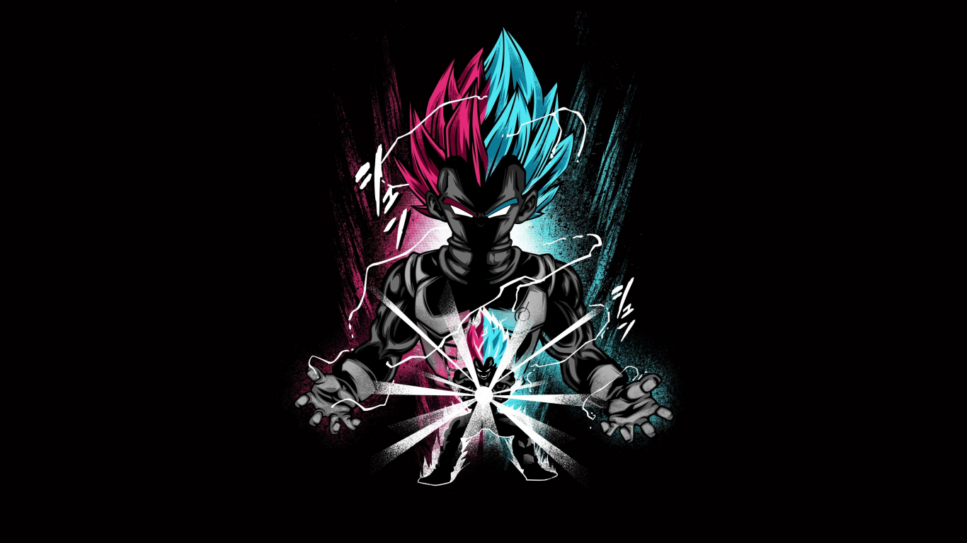 Dark Dragon Ball Vegeta Wallpaper Background For Your XFCE Desktop