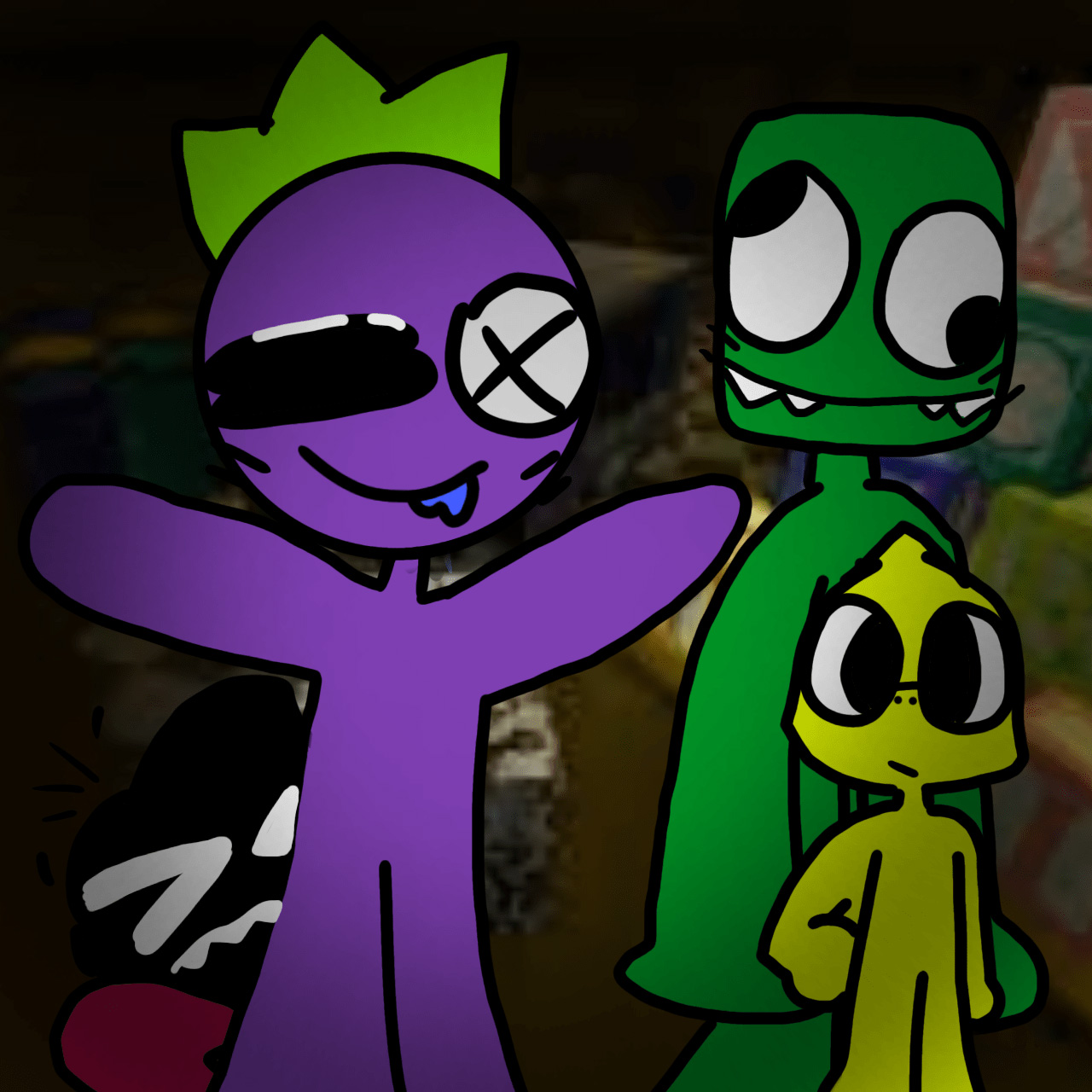 green x purple : r/RainbowFriends