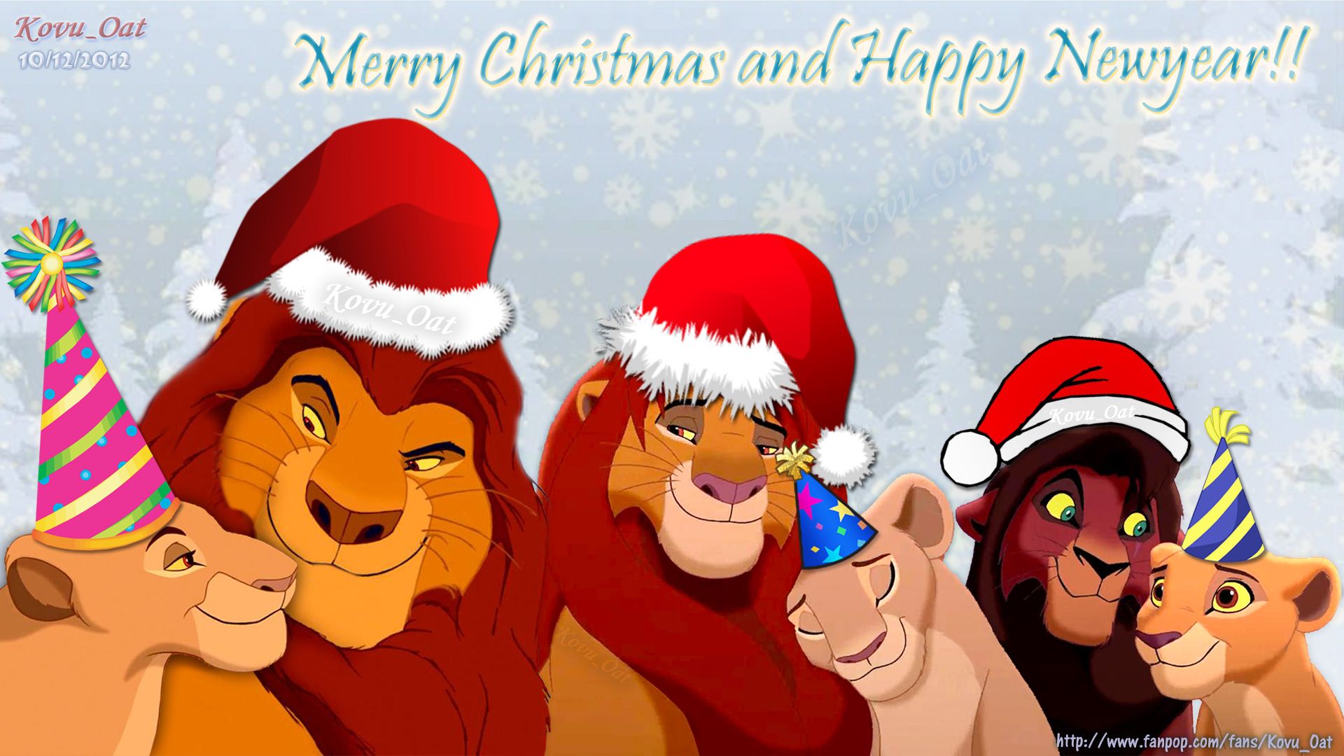 Christmas Lion King Wallpaper