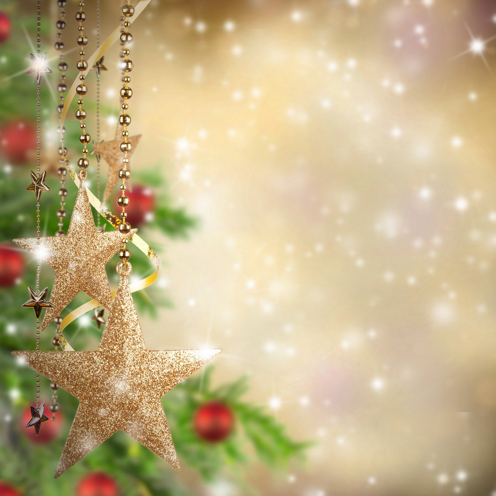 Christmas Background with Christmas Stars​-Quality Free Image and Transparent PNG Clipart
