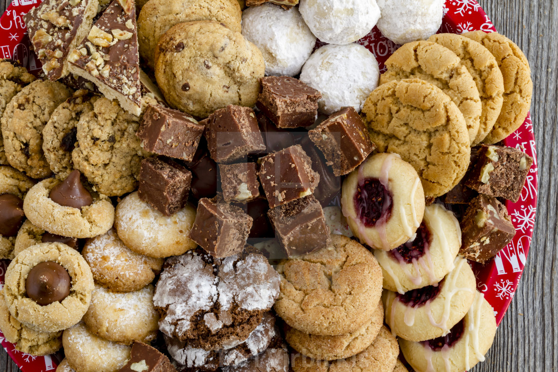 Holiday Cookie Gift Tray with Assorted Baked Goods, download or print for £24.80