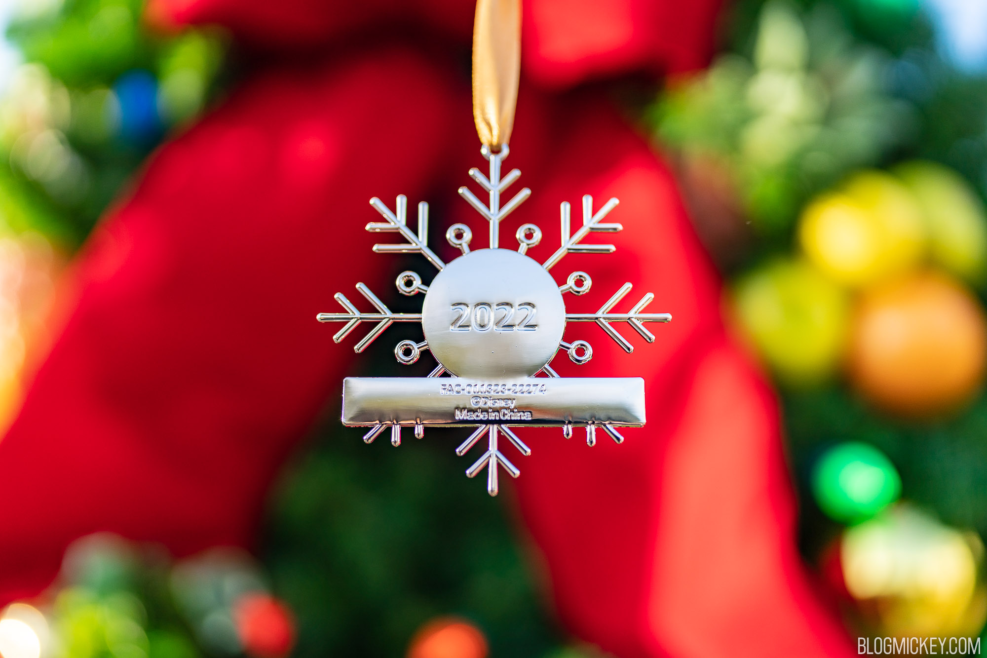 2022 Mickey's Very Merry Christmas Party Complimentary Ornament