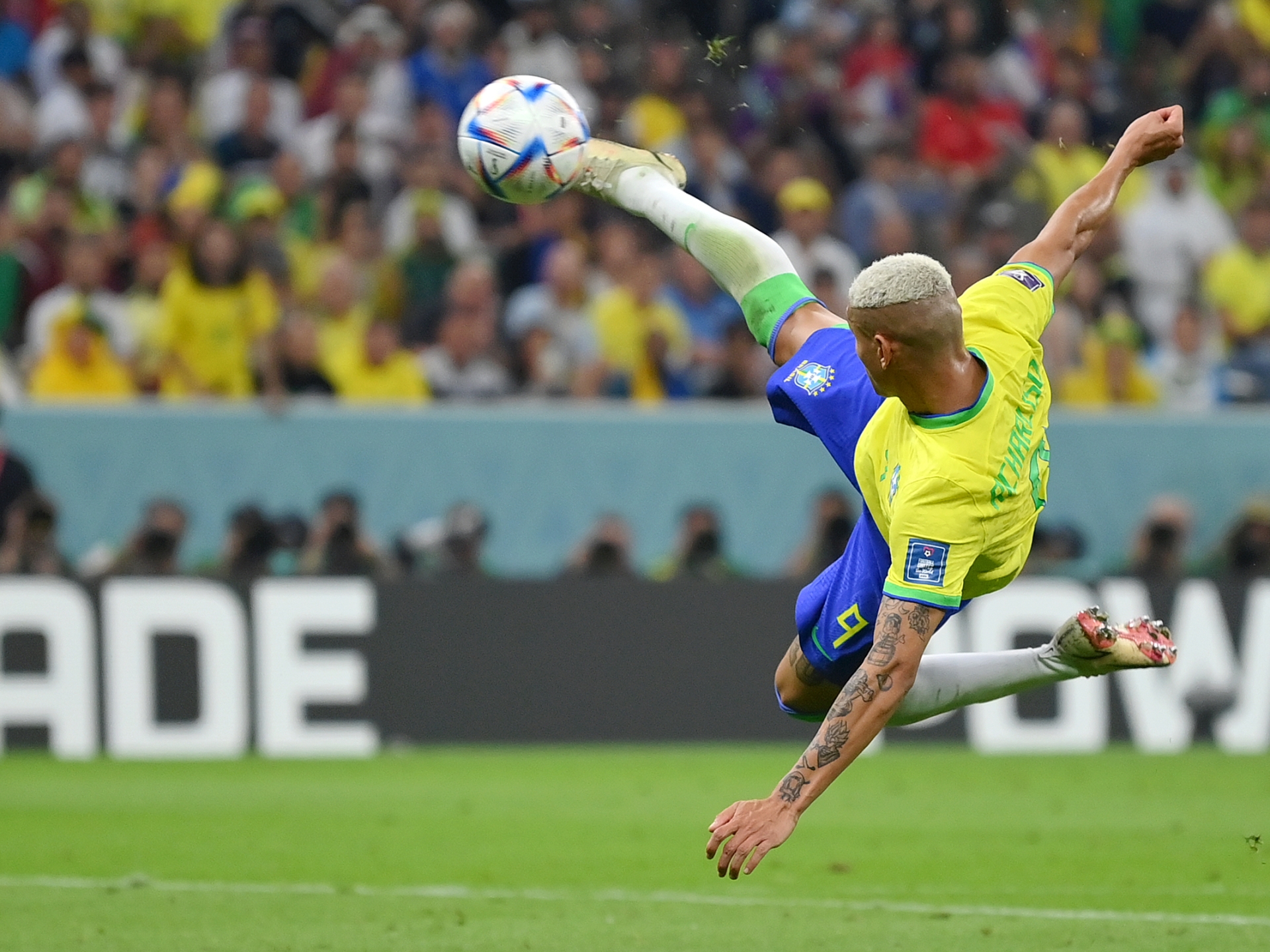 Richarlison scores 'one of the greatest goals in World Cup history' as Brazil and Tottenham star nets stunning acrobatic overhead kick against Serbia