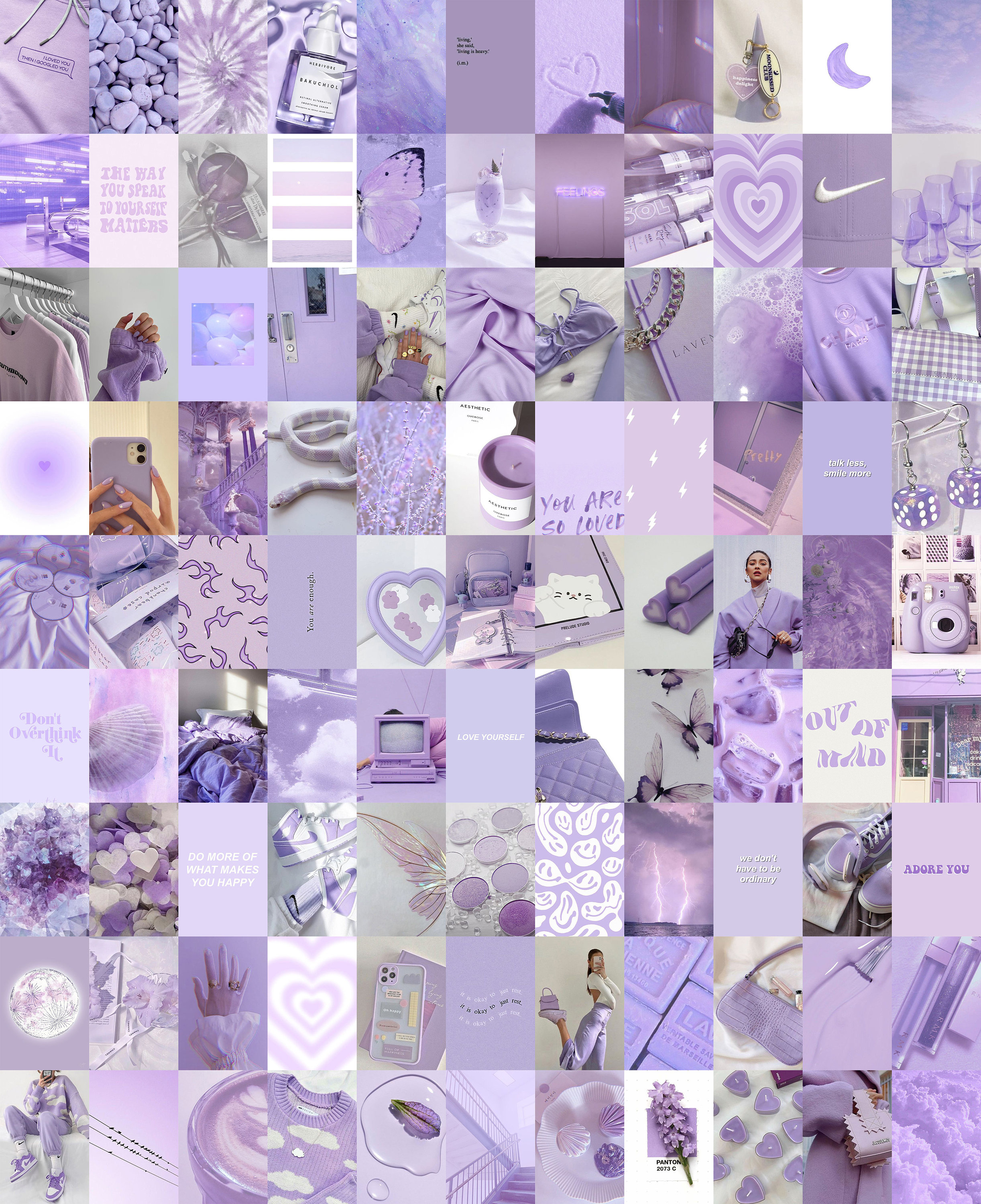 Purple Wall Collage