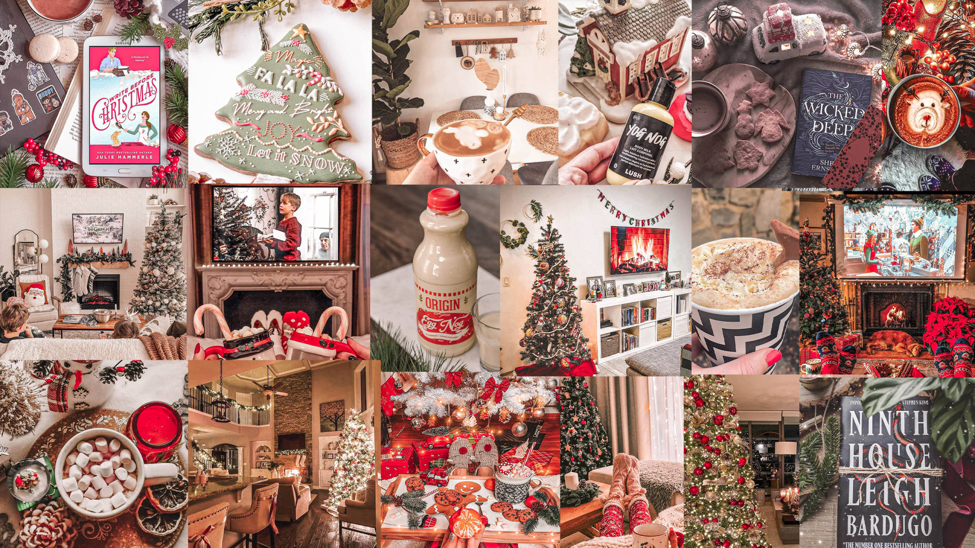 Christmas Collage Desktop Wallpapers Wallpaper Cave
