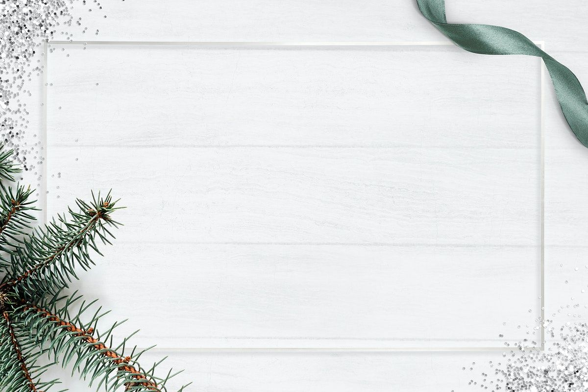 White frame glittery Christmas background psd. free image / m. Christmas background, Christmas wallpaper background, Flower background wallpaper