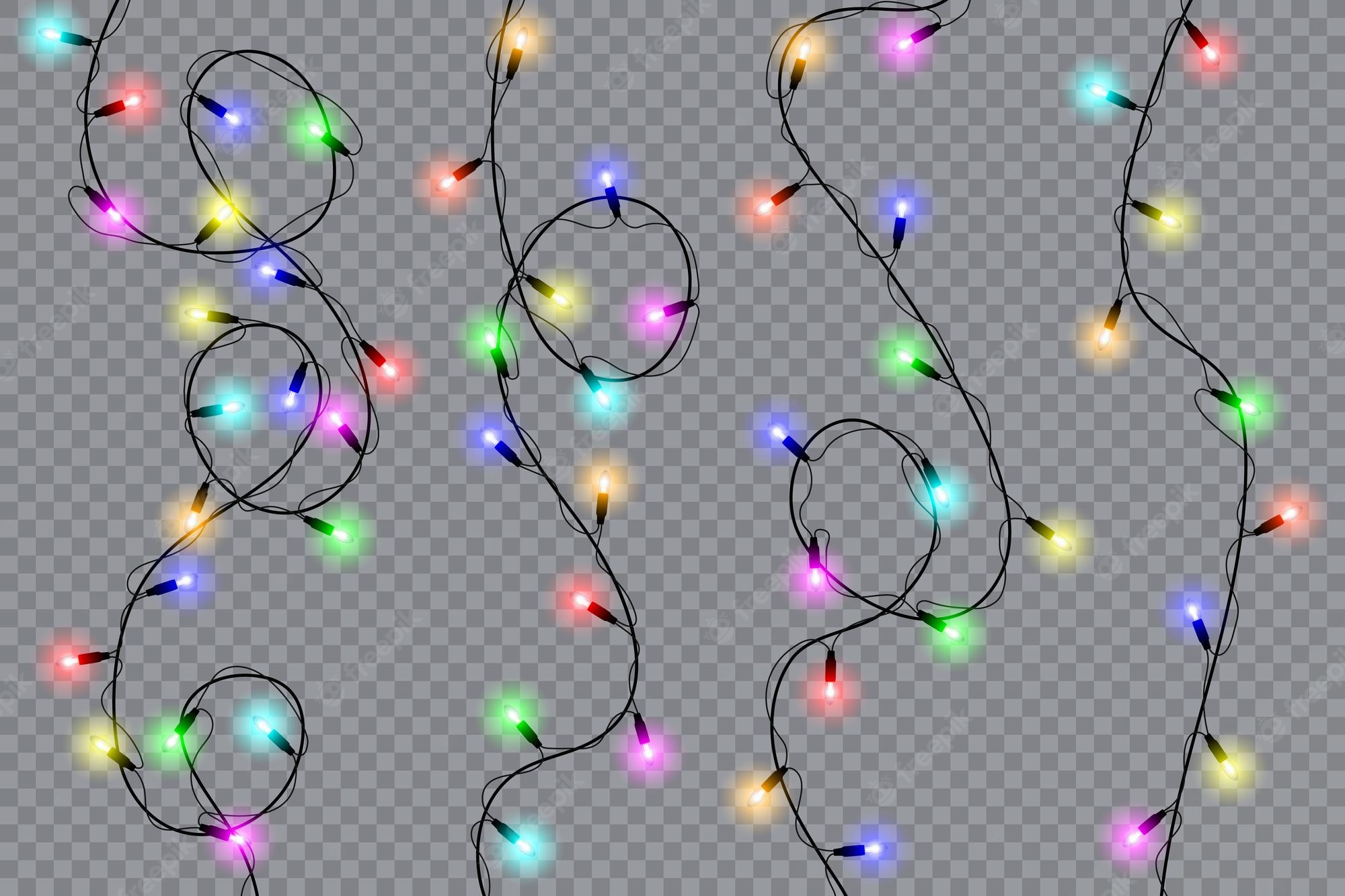 Christmas lights Image. Free Vectors, & PSD