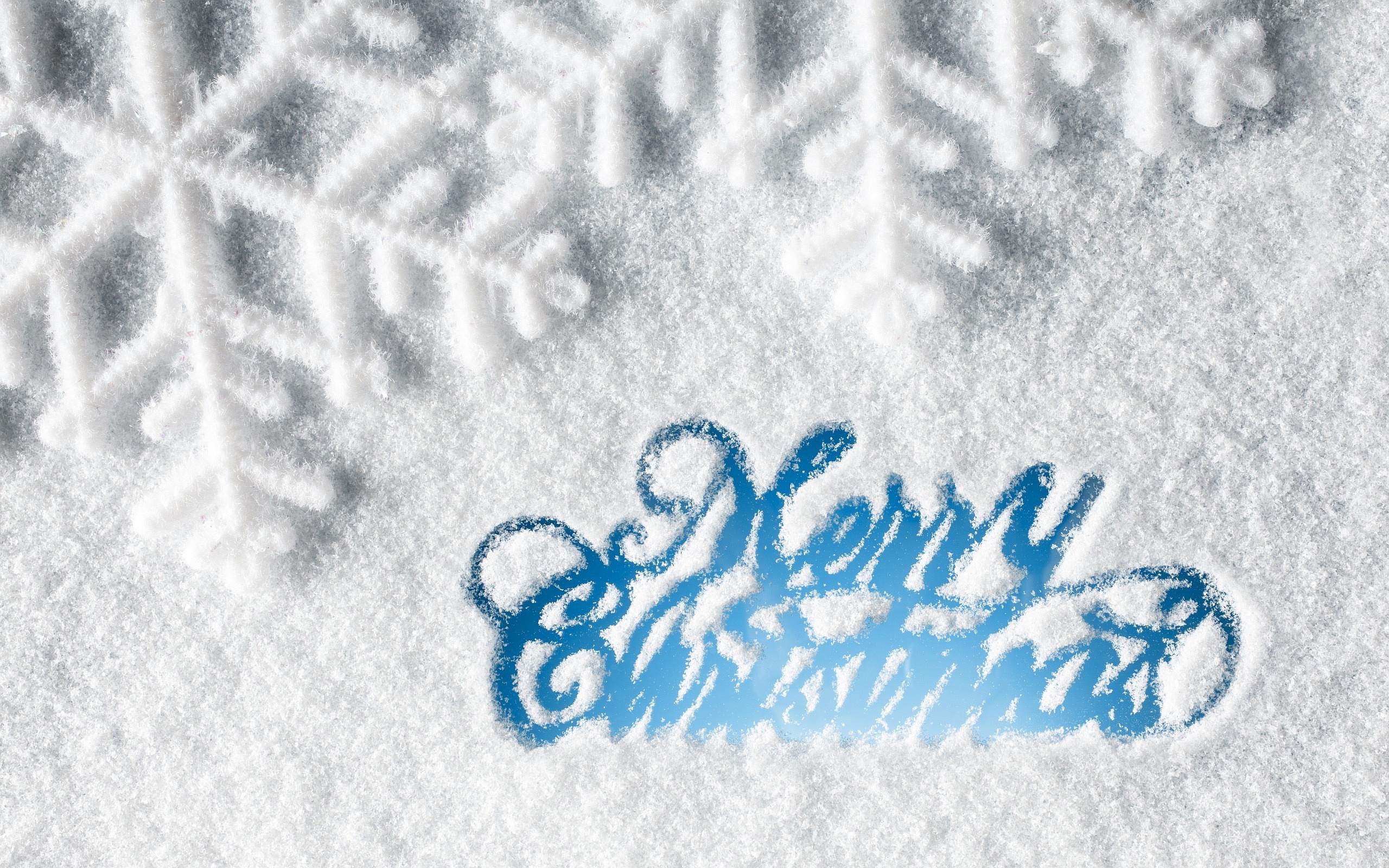 Merry Christmas Snow HD wallpaper