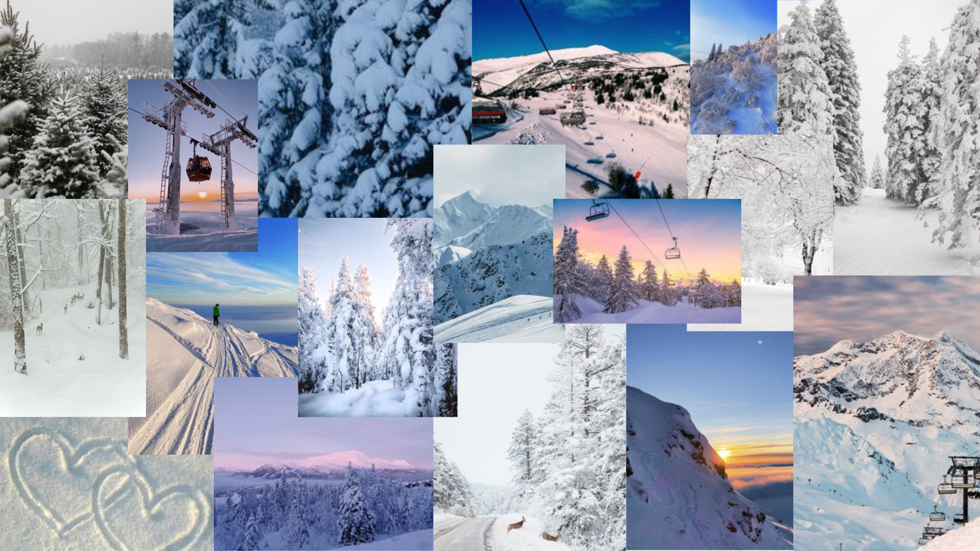 Winter collage. Winter desktop background, Winter wonderland wallpaper, Winter wallpaper