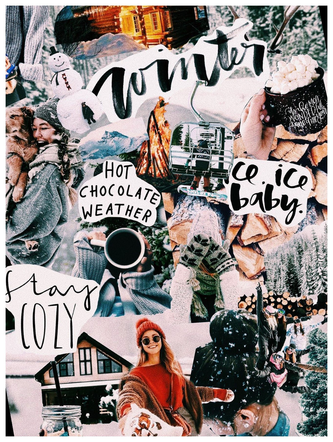 Winter Collage Vsco winter aesthetic collage HD phone wallpaper  Pxfuel