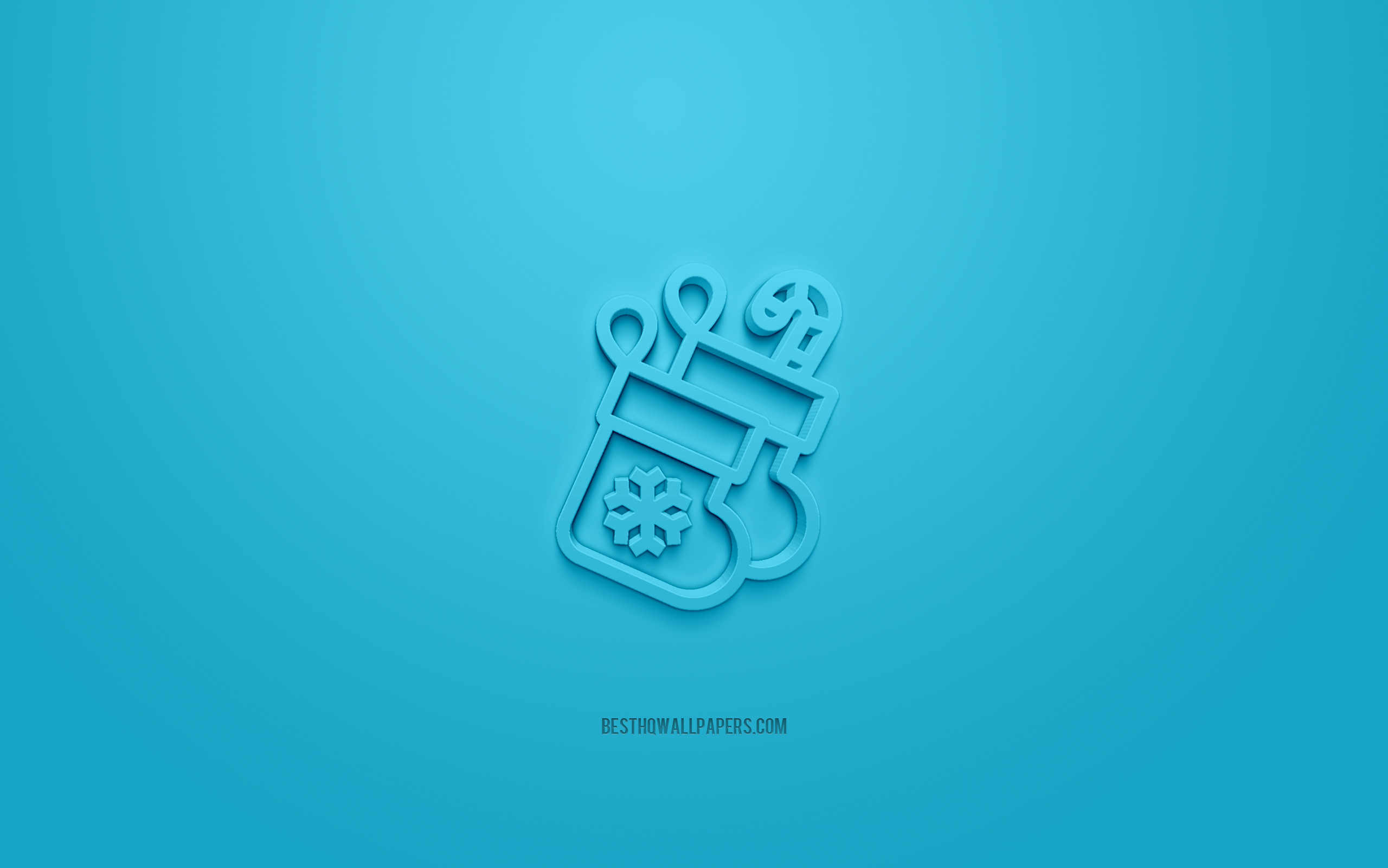 Download wallpaper Socks 3D icon, blue background, 3D symbols, Socks, creative 3D art, 3D icons, socks sign, Winter 3D icons for desktop with resolution 2560x1600. High Quality HD picture wallpaper